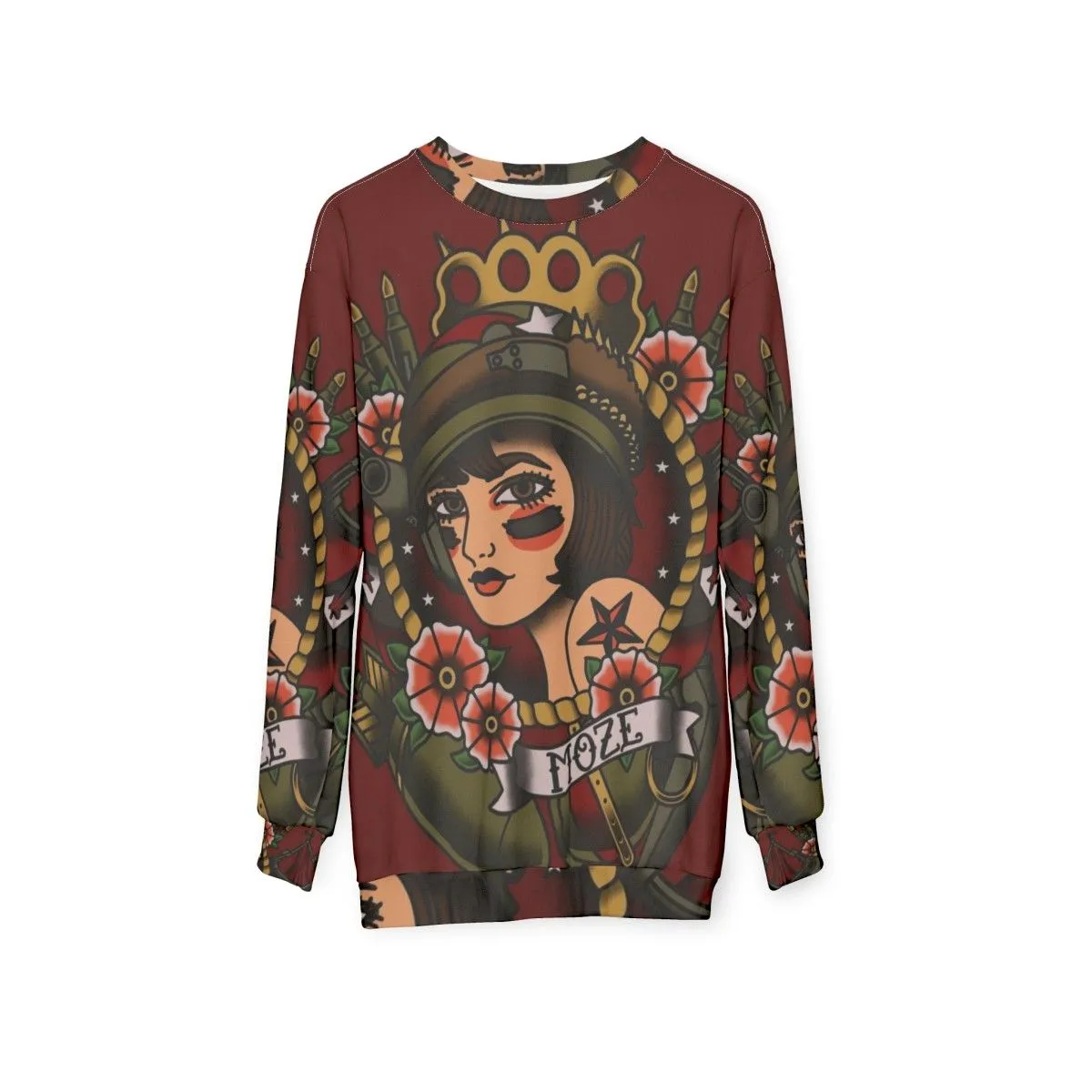 1920s Tattoo Style Moze Borderlands Sweatshirt