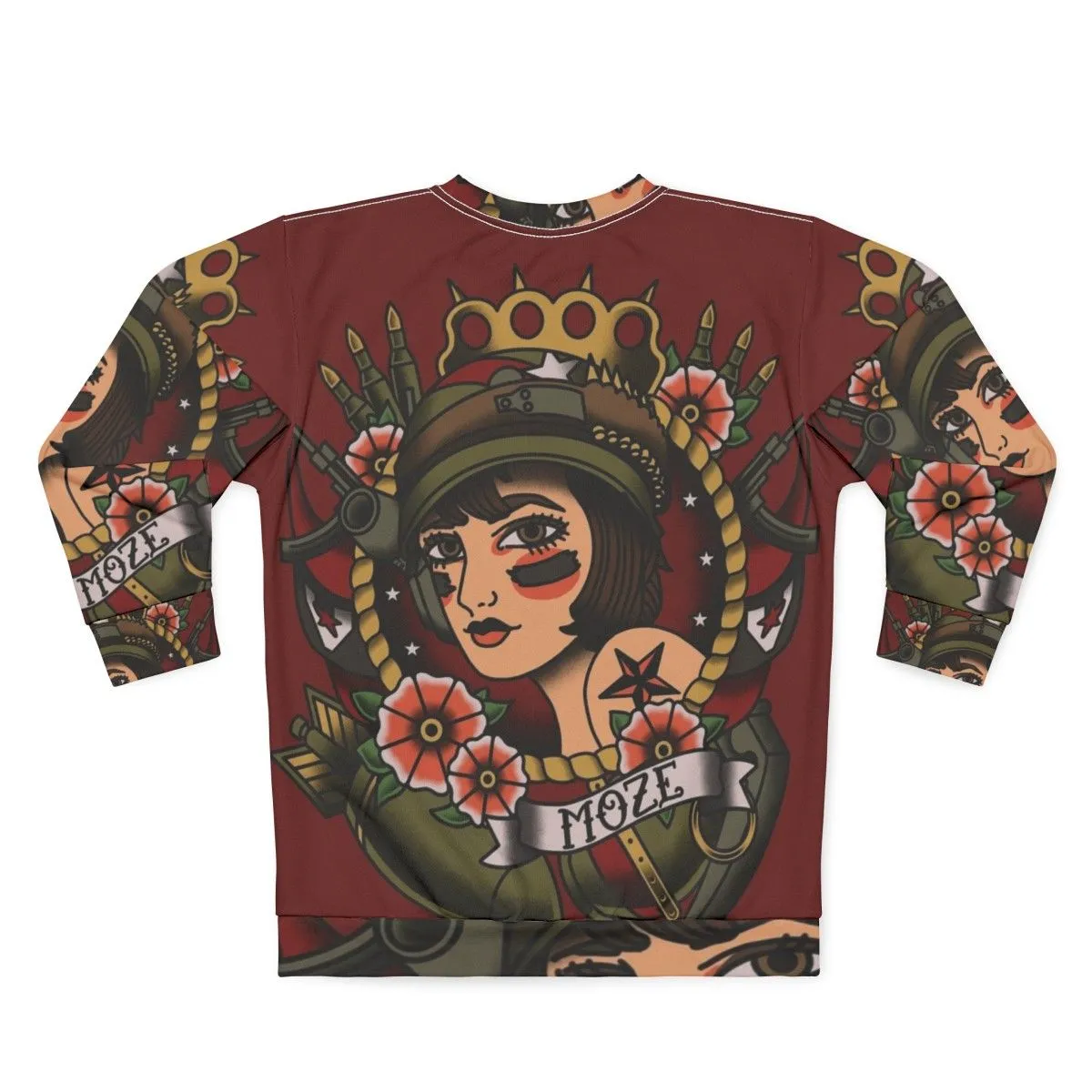 1920s Tattoo Style Moze Borderlands Sweatshirt