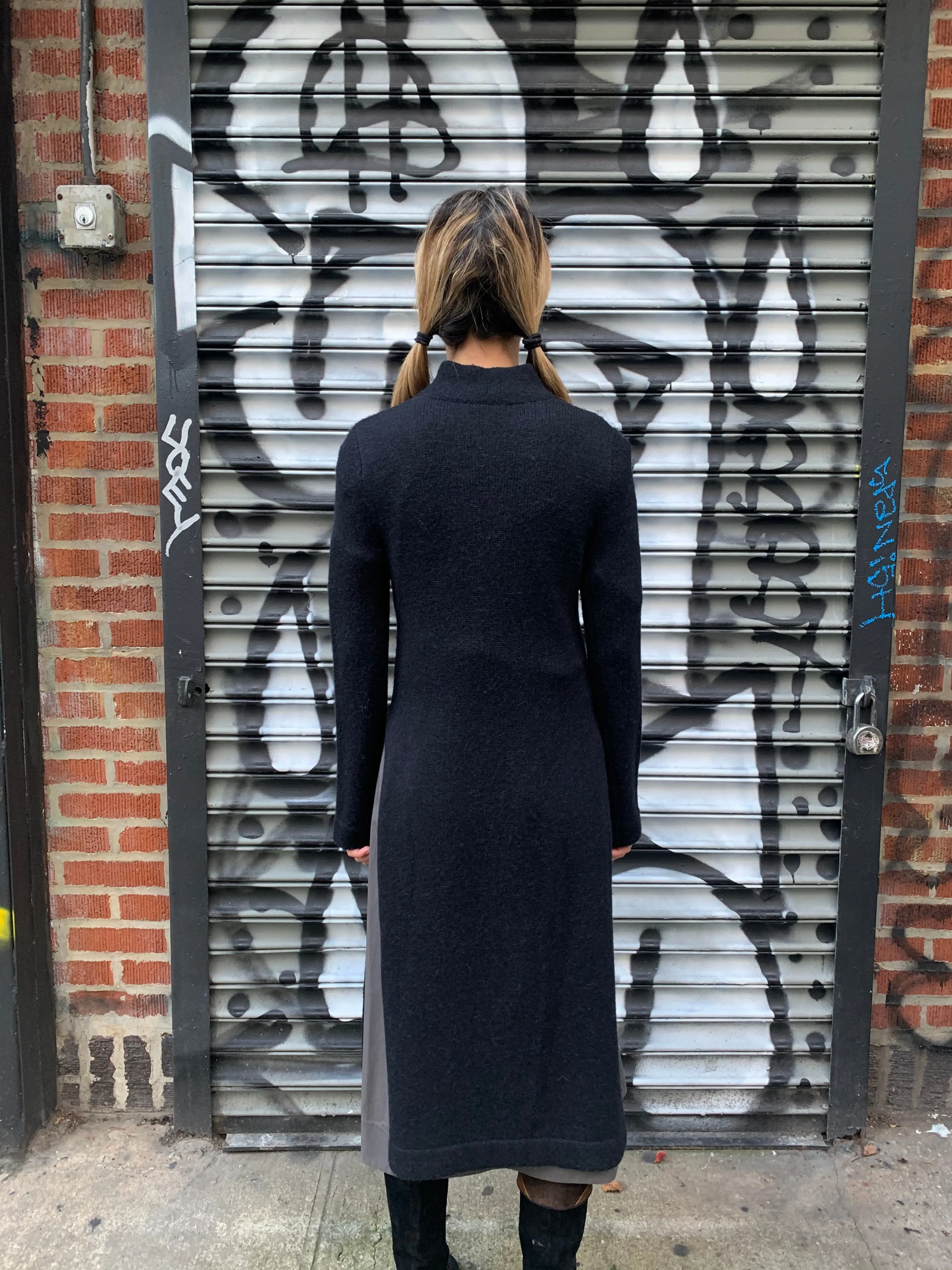 1990s-2000s Ann Demeulemeester Wool/ Alpaca Sweater Coat