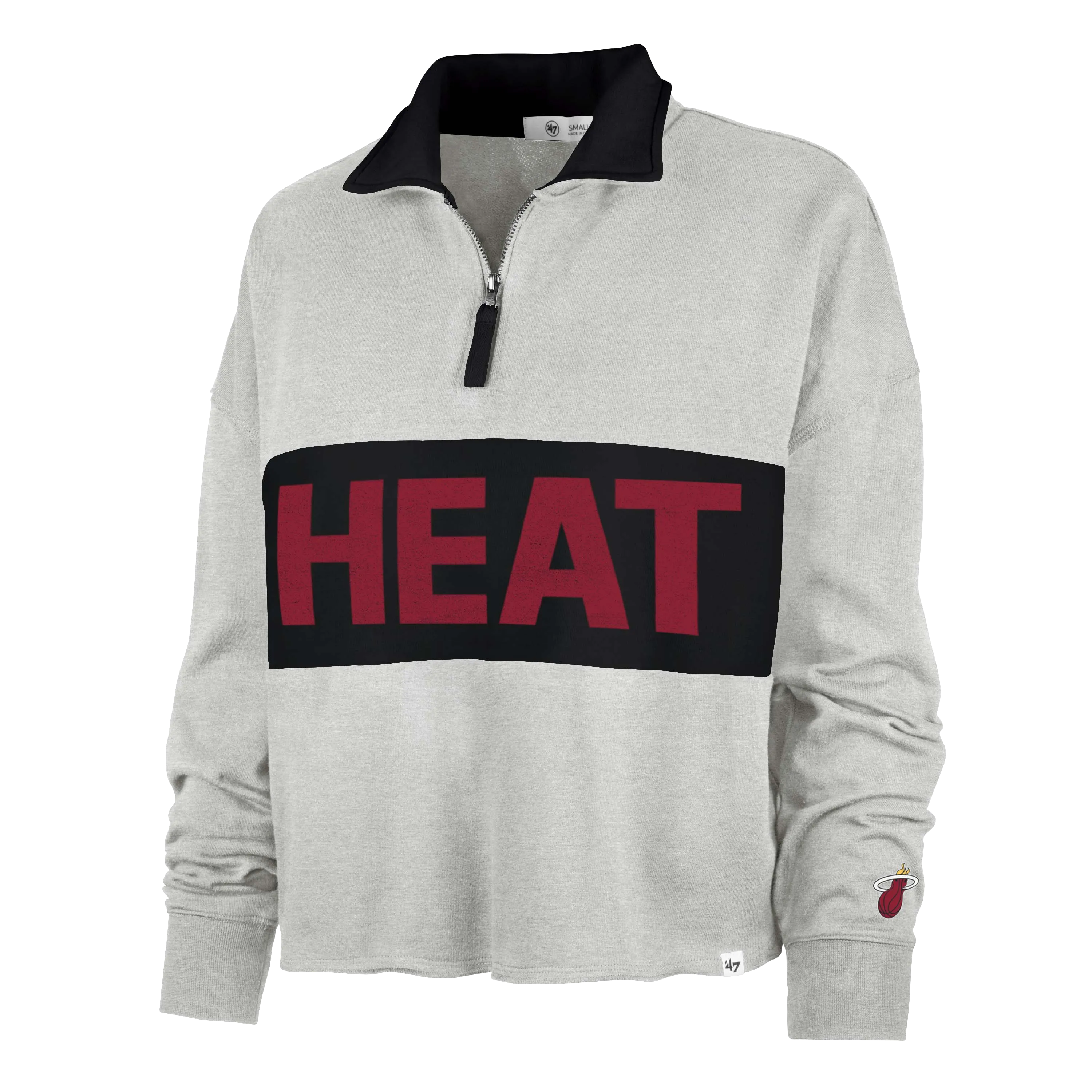 '47 Brand Miami HEAT Breakthrough Women's 1/4 Zip Pullover