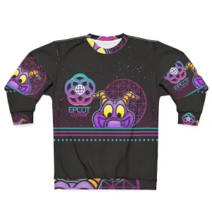 80s Glow Figment Disney Sweatshirt