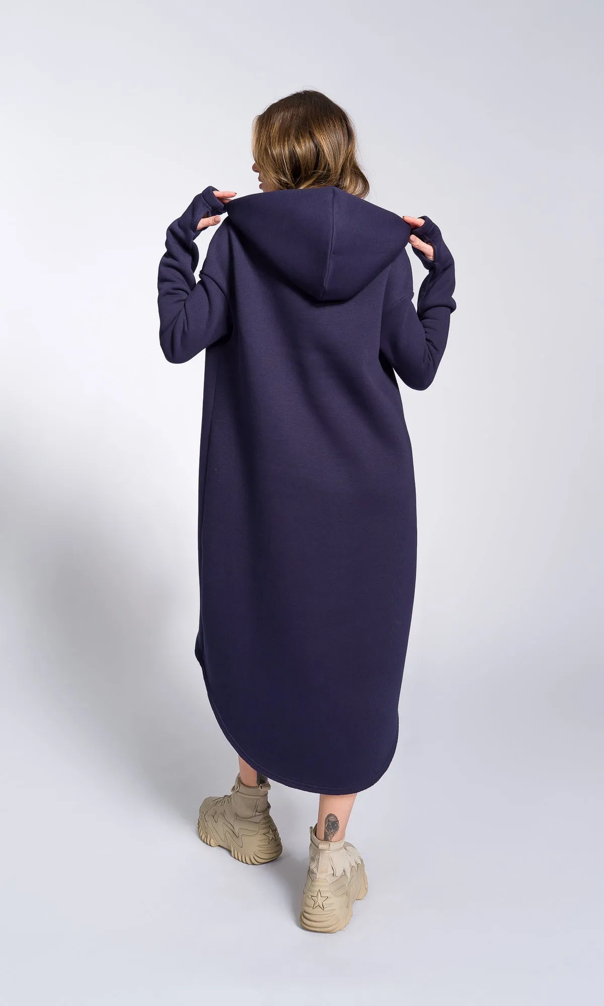 Asymmetric Maxi Hoodie