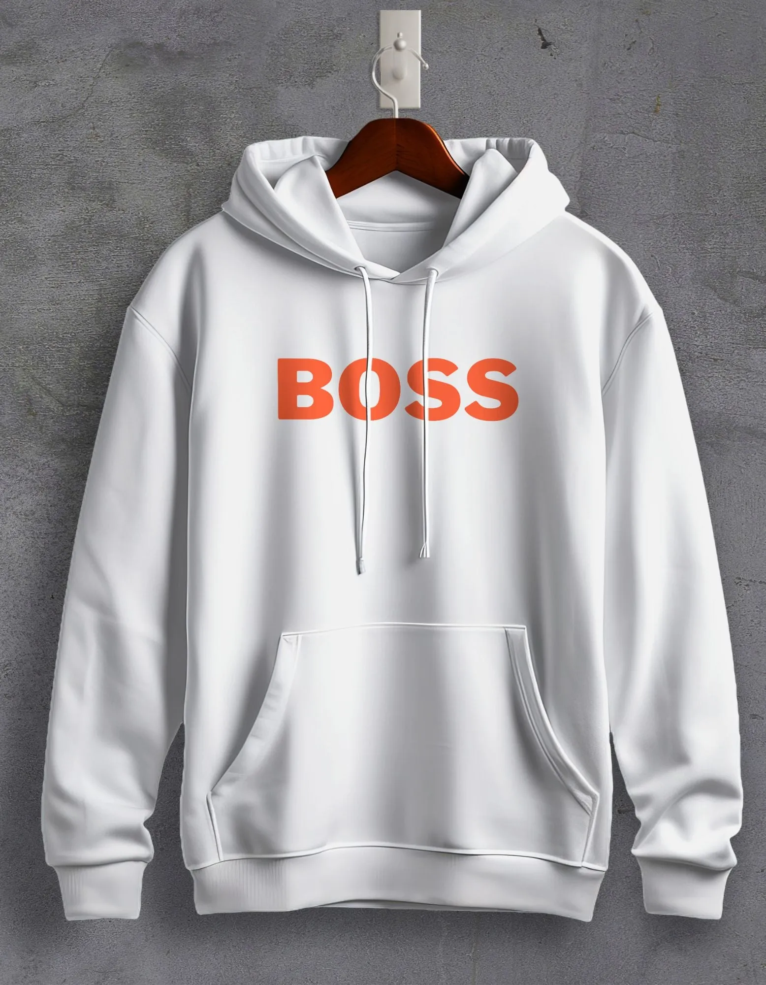 Boss Printed Unisex Hoodie For Men/Women