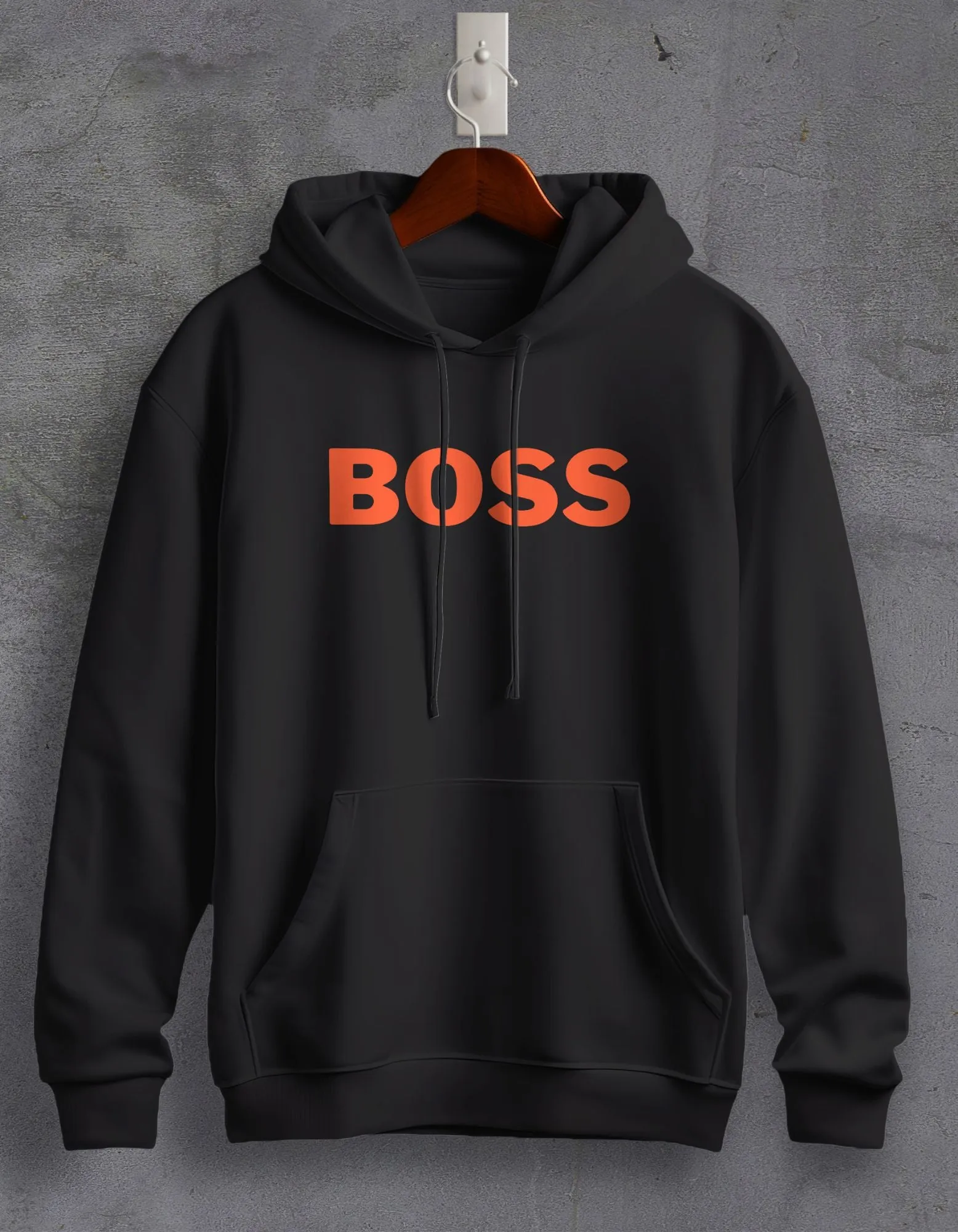 Boss Printed Unisex Hoodie For Men/Women