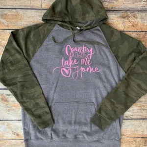 Camo Sleeve Hoodie Personalized Sweatshirt