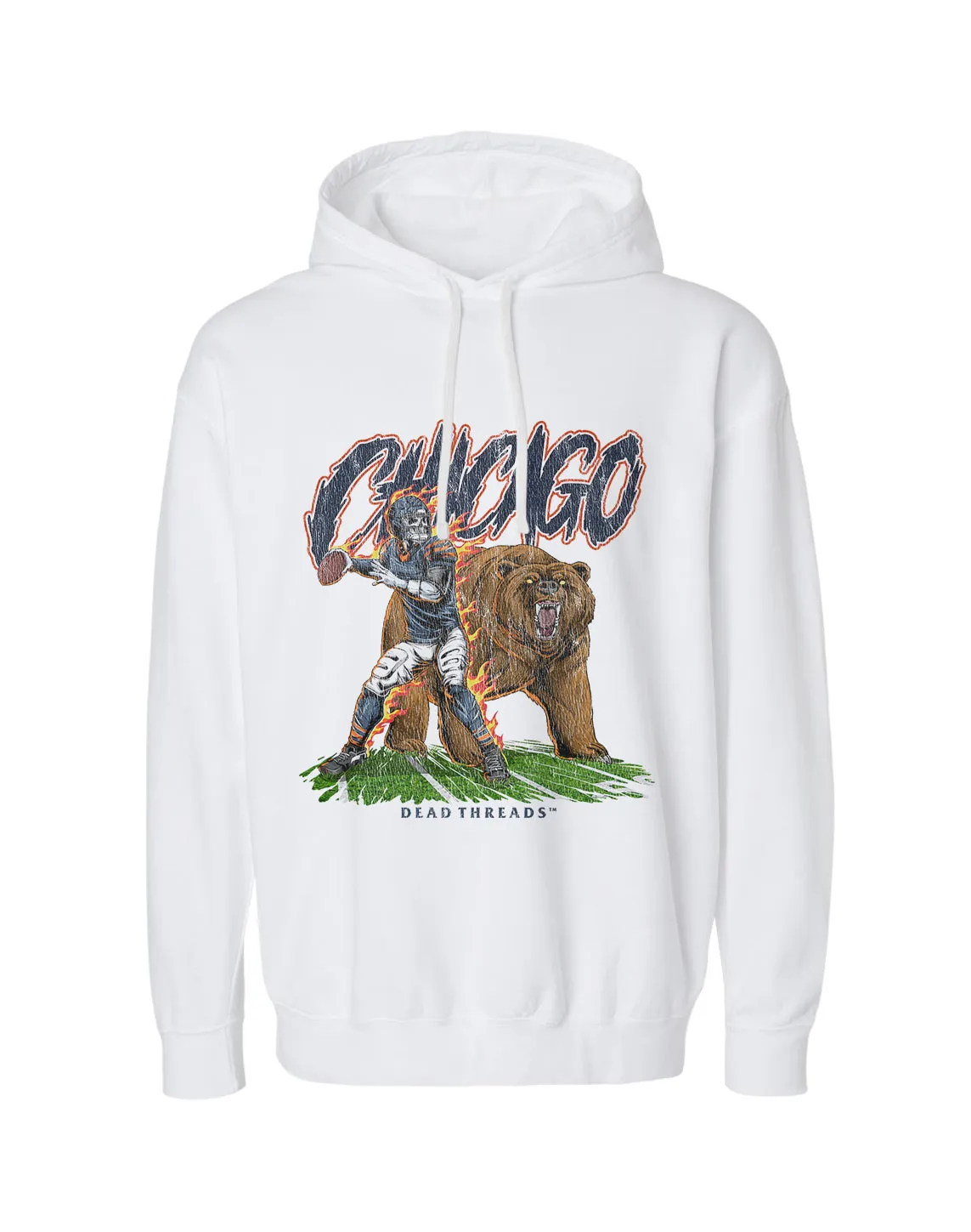 CHICAGO FOOTBALL v2 - LIGHTWEIGHT HOODIE