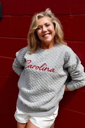 CI Quilted Script Carolina Pullover