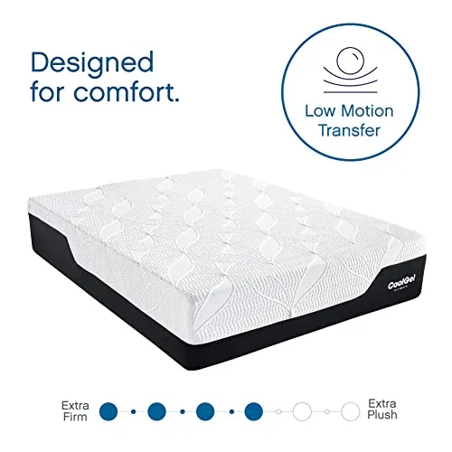 Classic Brands Cool Gel Chill Memory Foam 14-Inch Mattress with 2 Pillows |CertiPUR-US Certified |Bed-in-a-Box, Queen