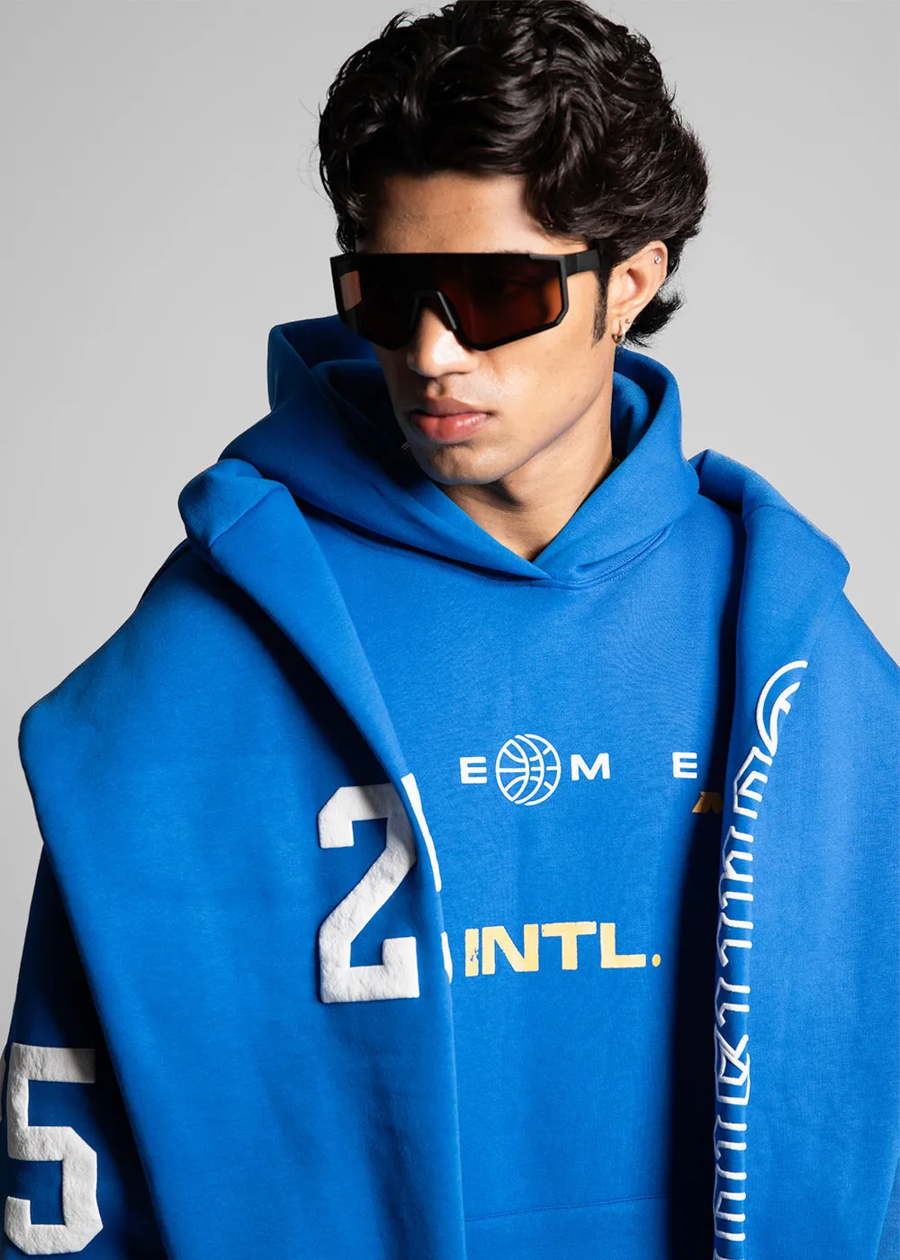 COURTSIDE HOODIE - COBALT BLU