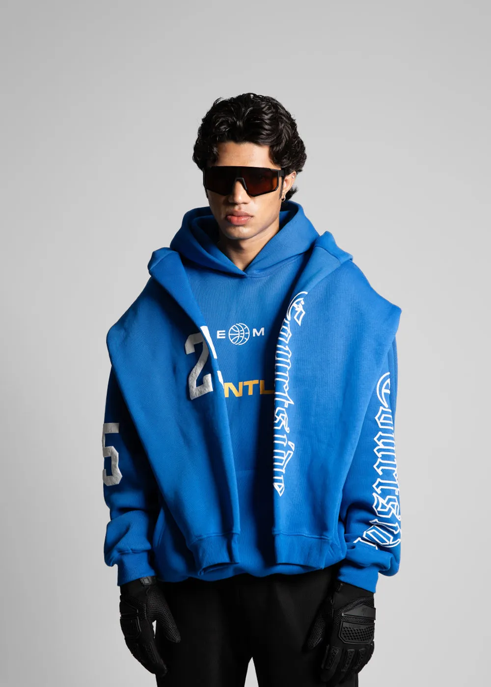 COURTSIDE HOODIE - COBALT BLU