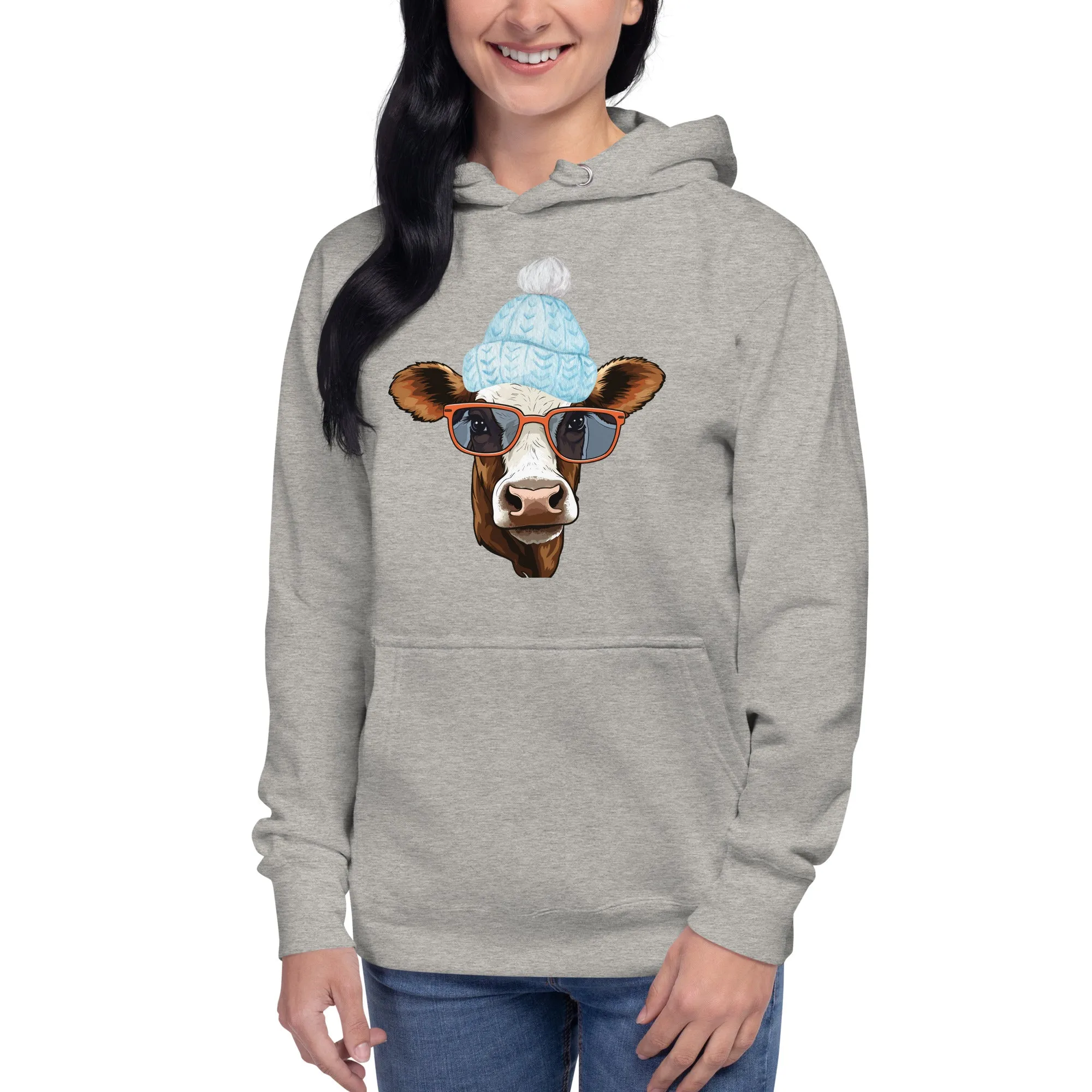 Cow Lovers Cozy Cotton Unisex Hoodie Perfect for Sweatshirt Weather, lioness-love