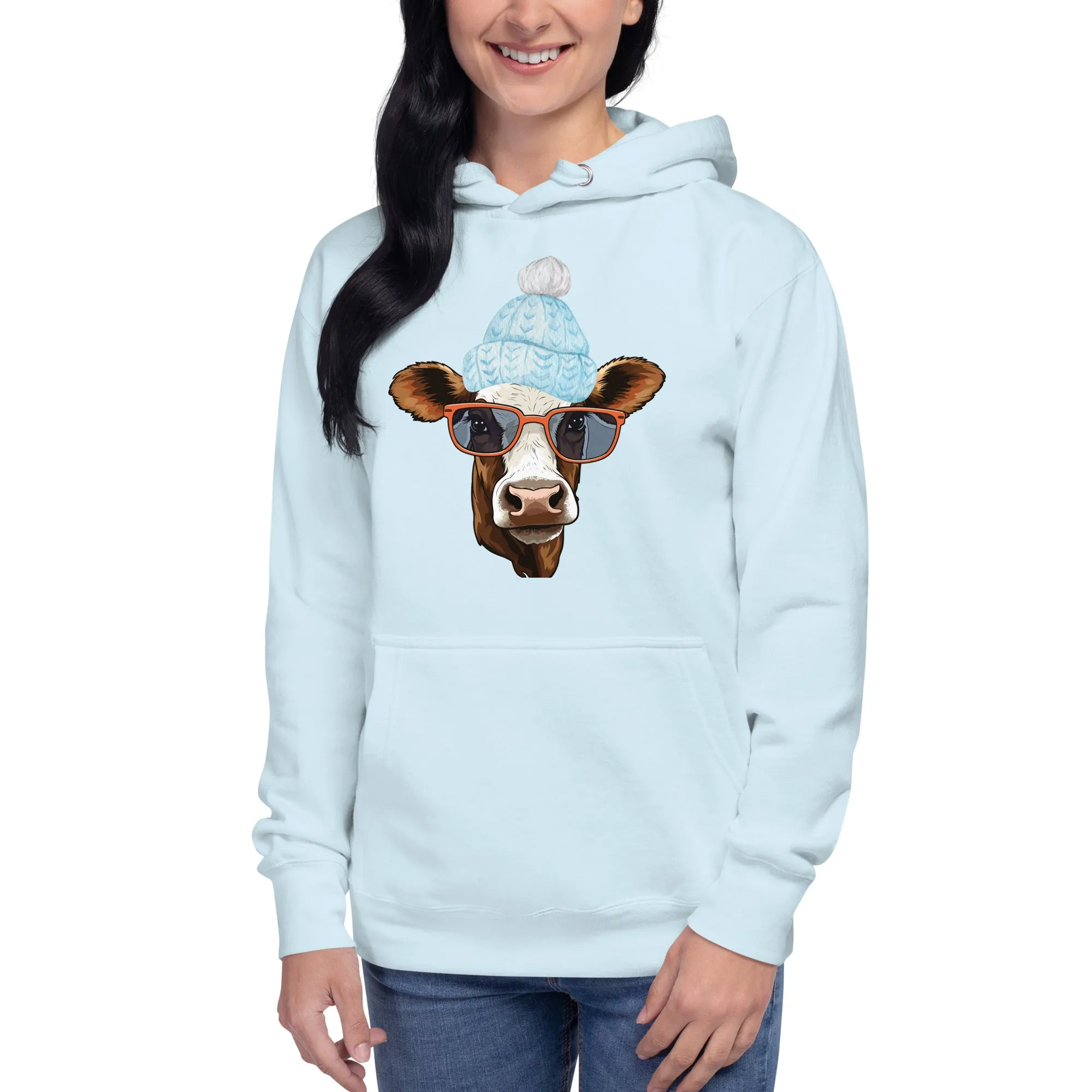 Cow Lovers Cozy Cotton Unisex Hoodie Perfect for Sweatshirt Weather, lioness-love