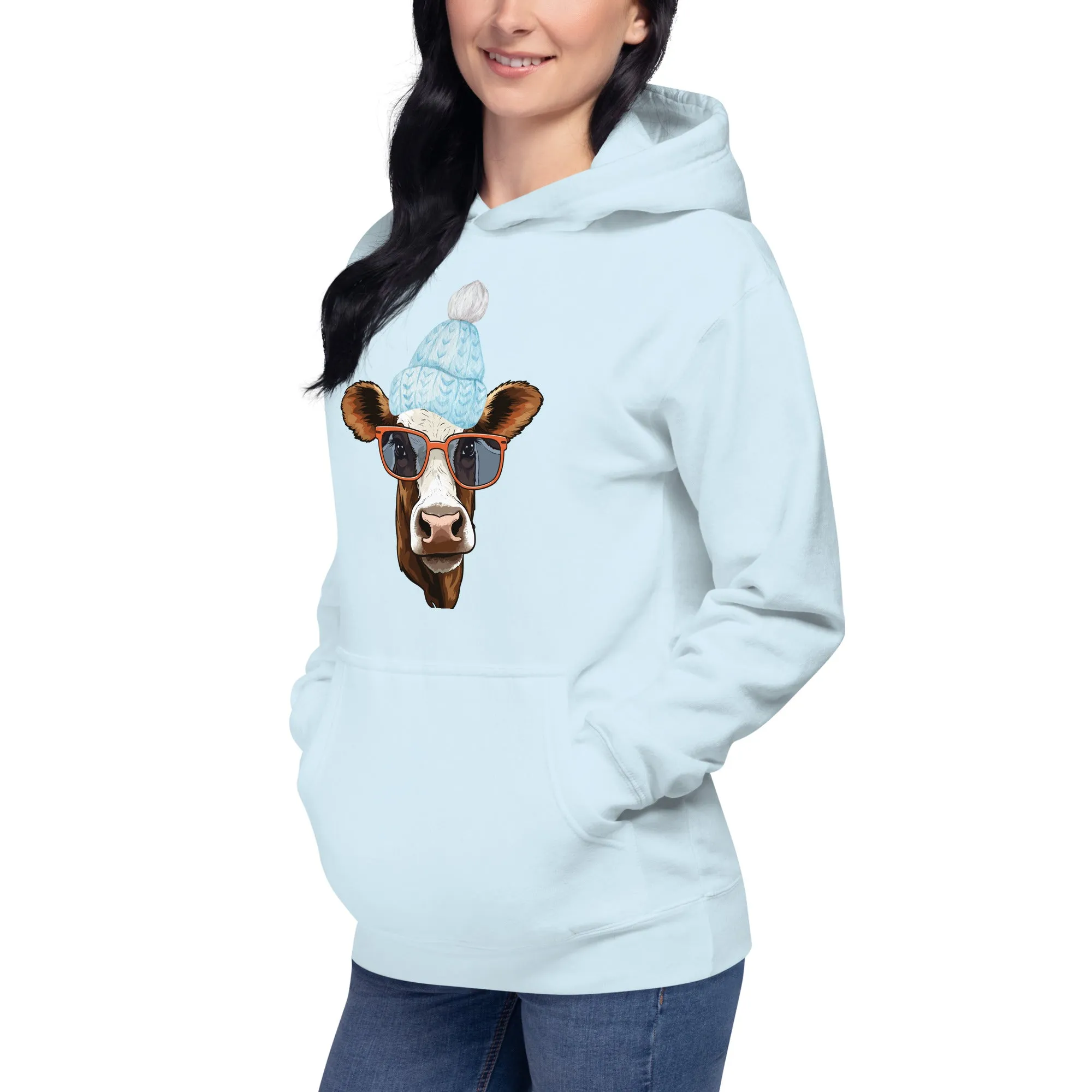 Cow Lovers Cozy Cotton Unisex Hoodie Perfect for Sweatshirt Weather, lioness-love