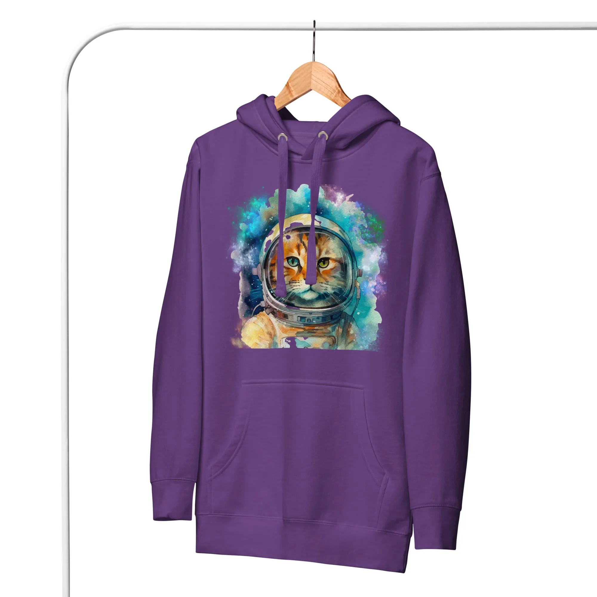 Cozy Space Cat Unisex Hoodie Perfect for Sweatshirt Weather!, lioness-love