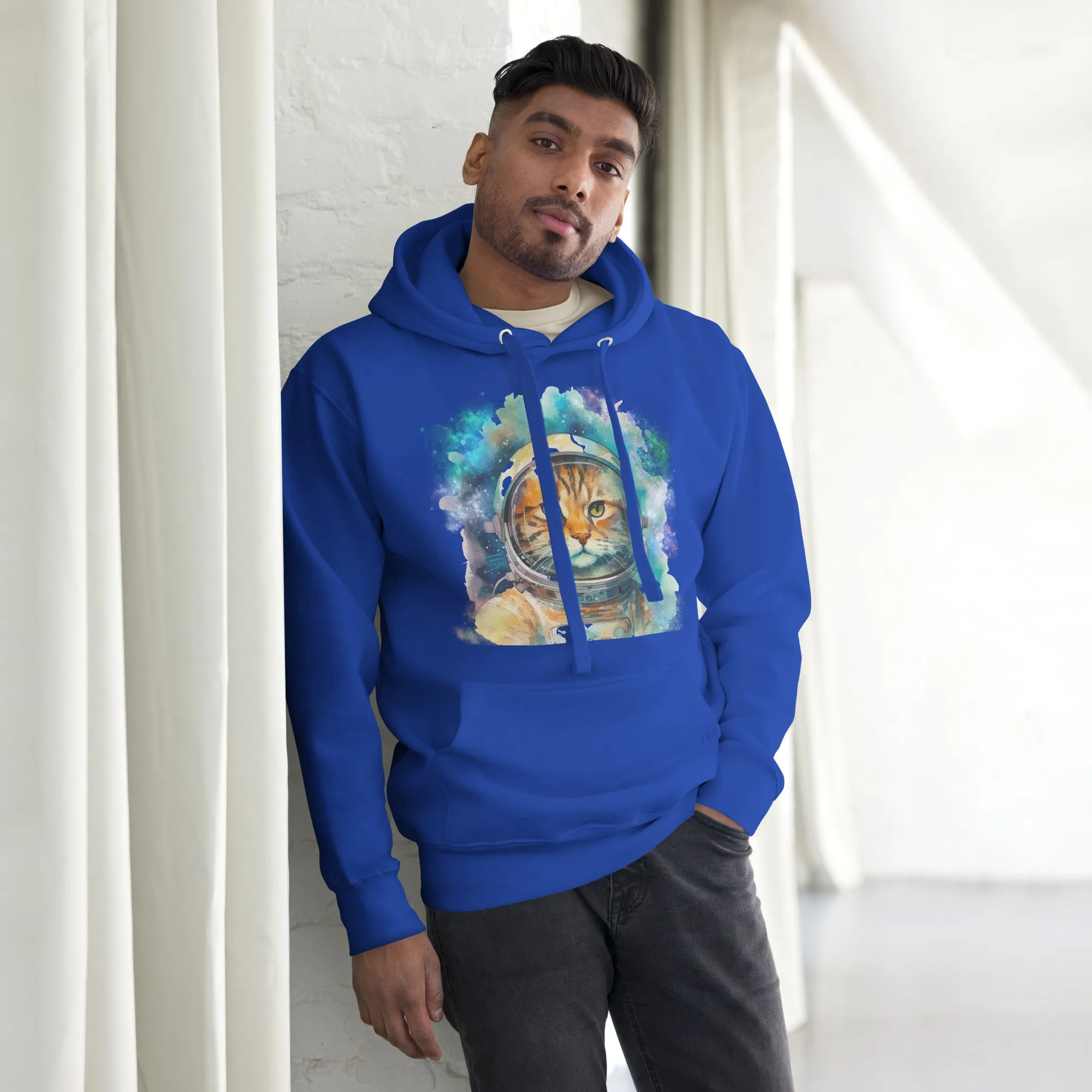 Cozy Space Cat Unisex Hoodie Perfect for Sweatshirt Weather!, lioness-love