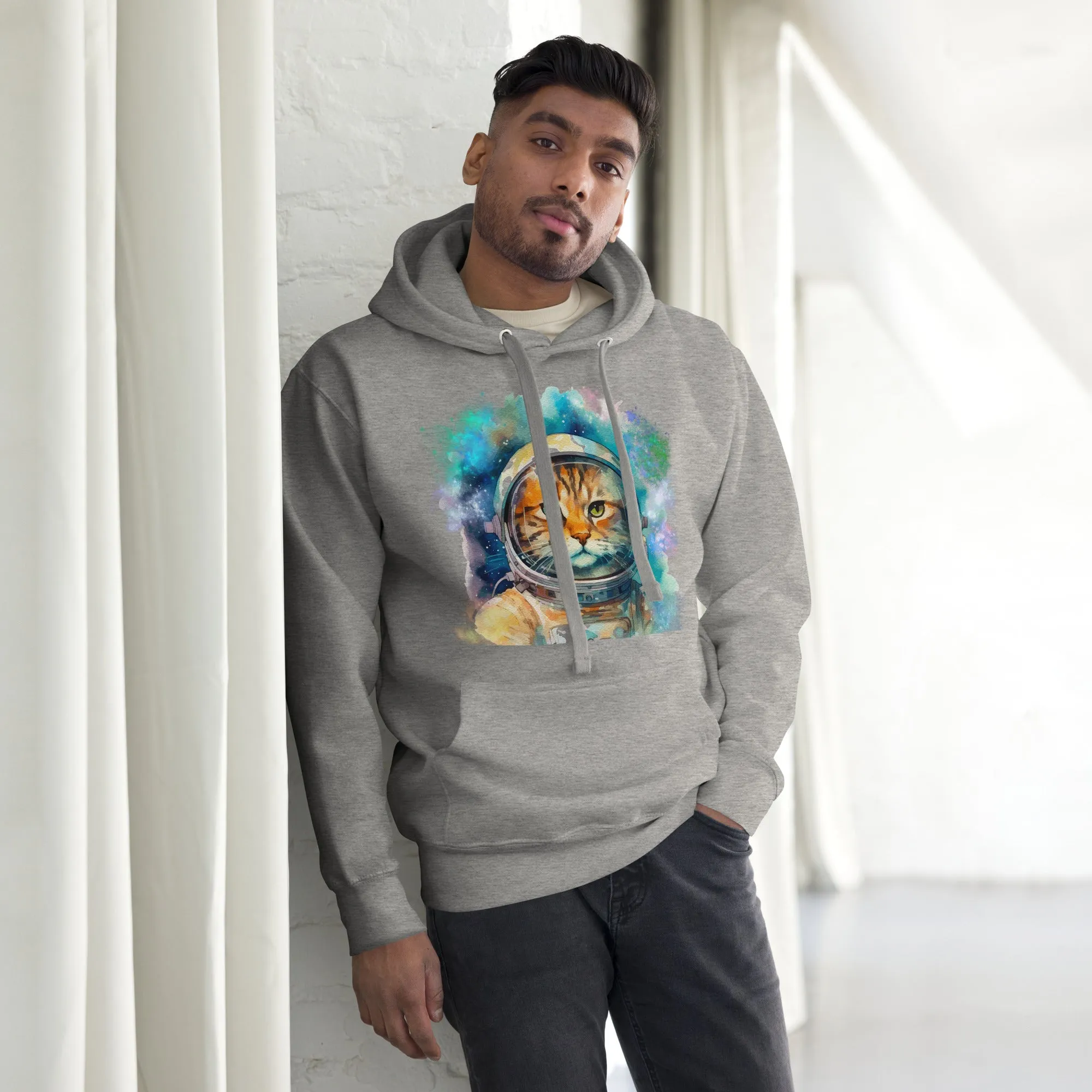 Cozy Space Cat Unisex Hoodie Perfect for Sweatshirt Weather!, lioness-love