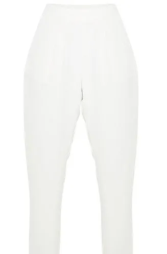 Cream Tailored Trousers