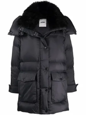 Doudoune 83cm Coat in Noir