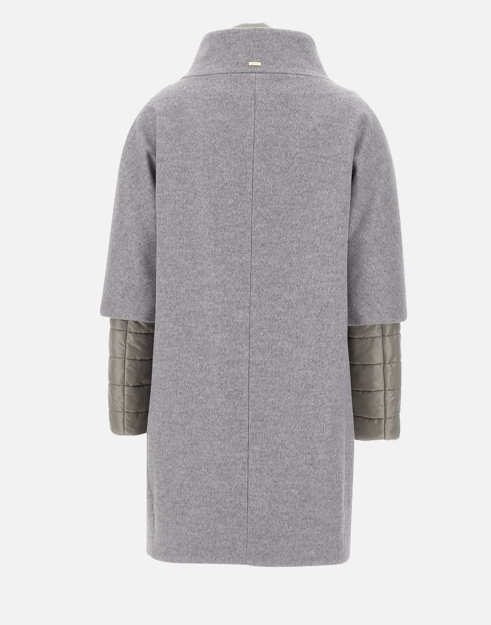 Grey Resort Women's Coat with Down Jacket