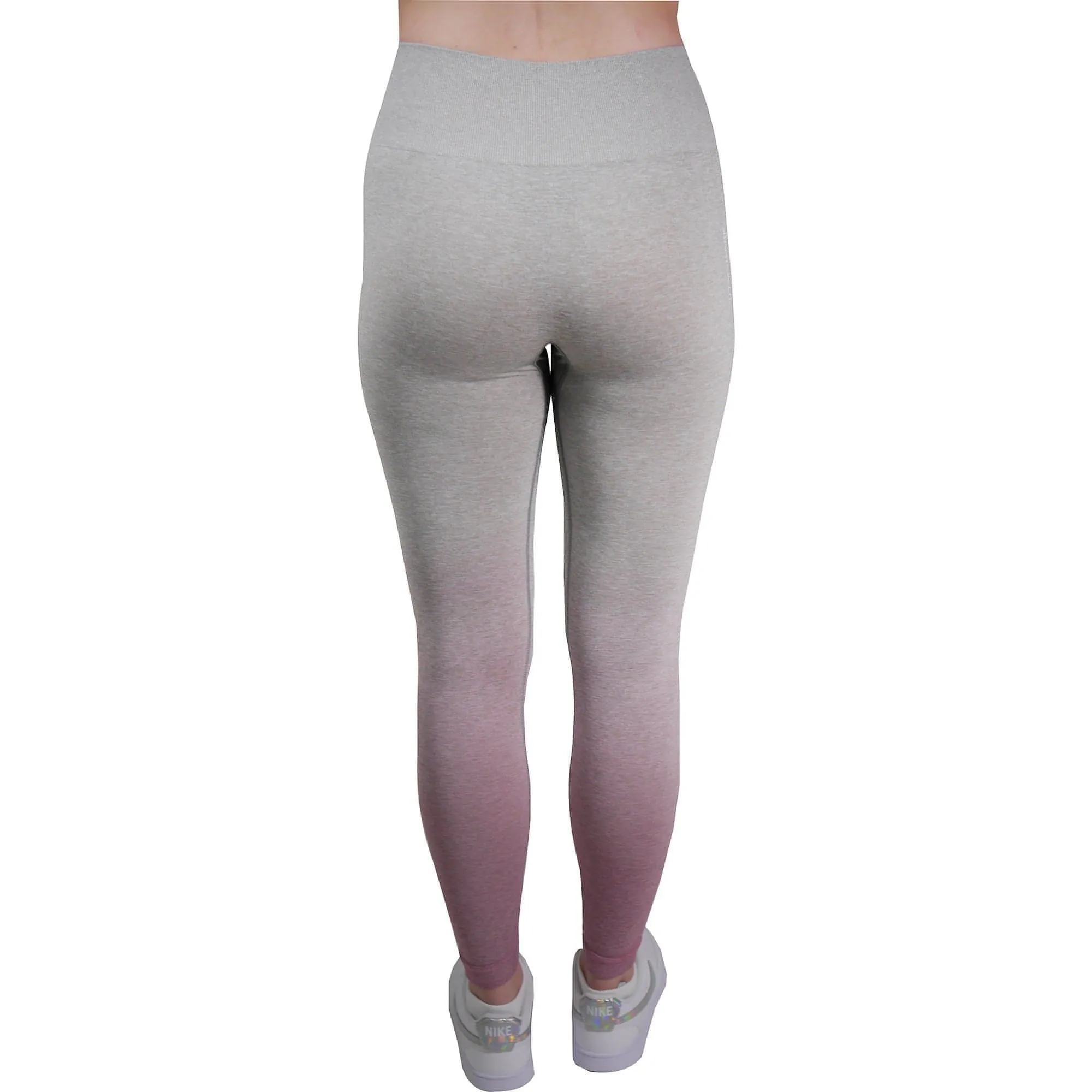 Gymshark Adapt Ombre Seamless Womens Long Training Tights - Grey