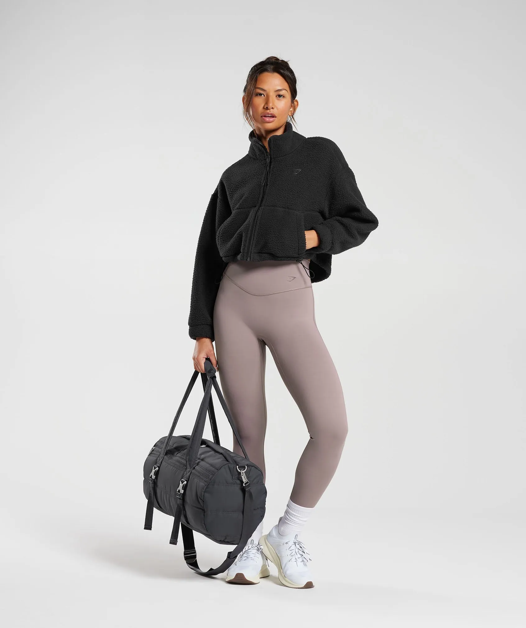 Gymshark Elevate Fleece Midi Jacket - Black