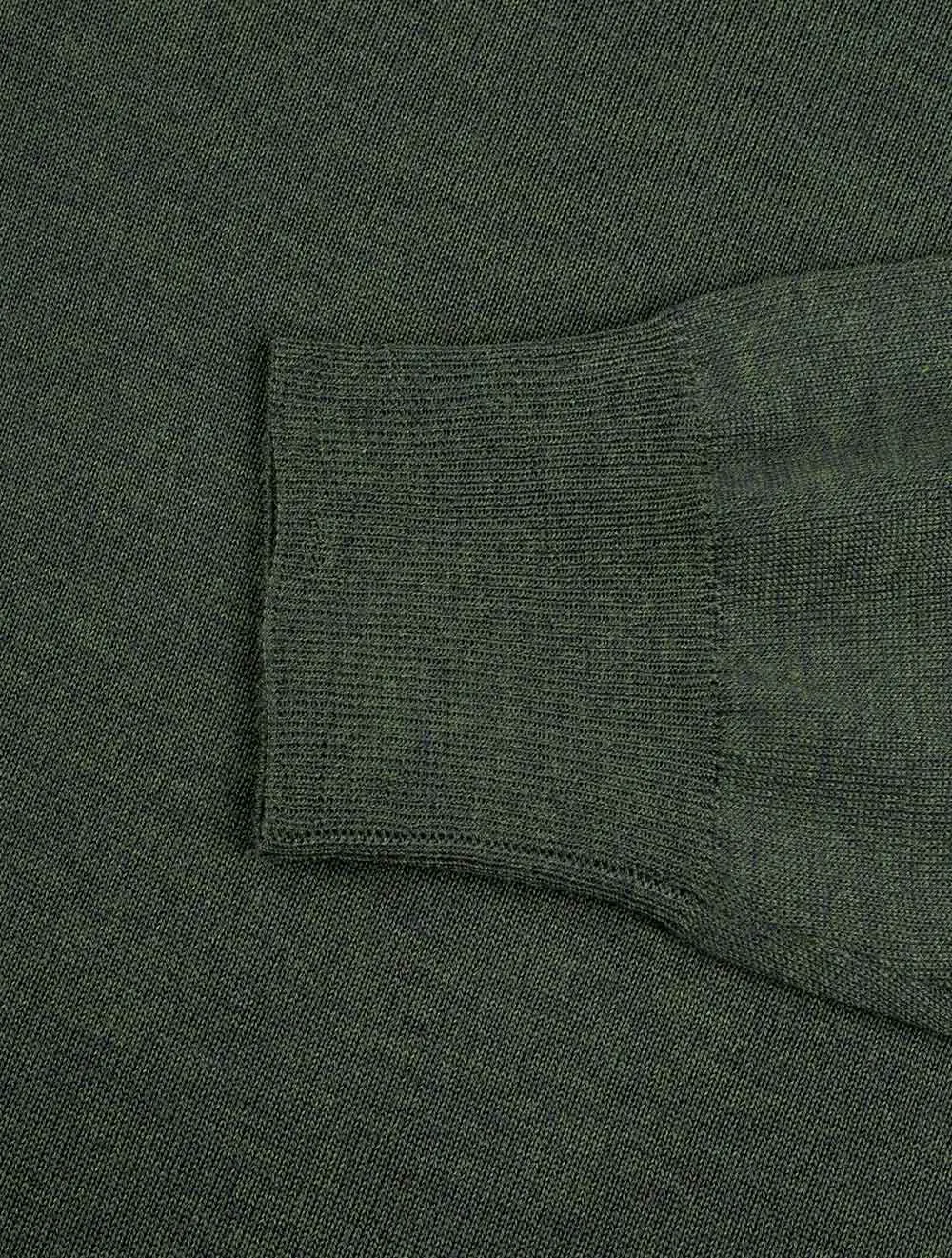 Half Zip Mock Neck Green