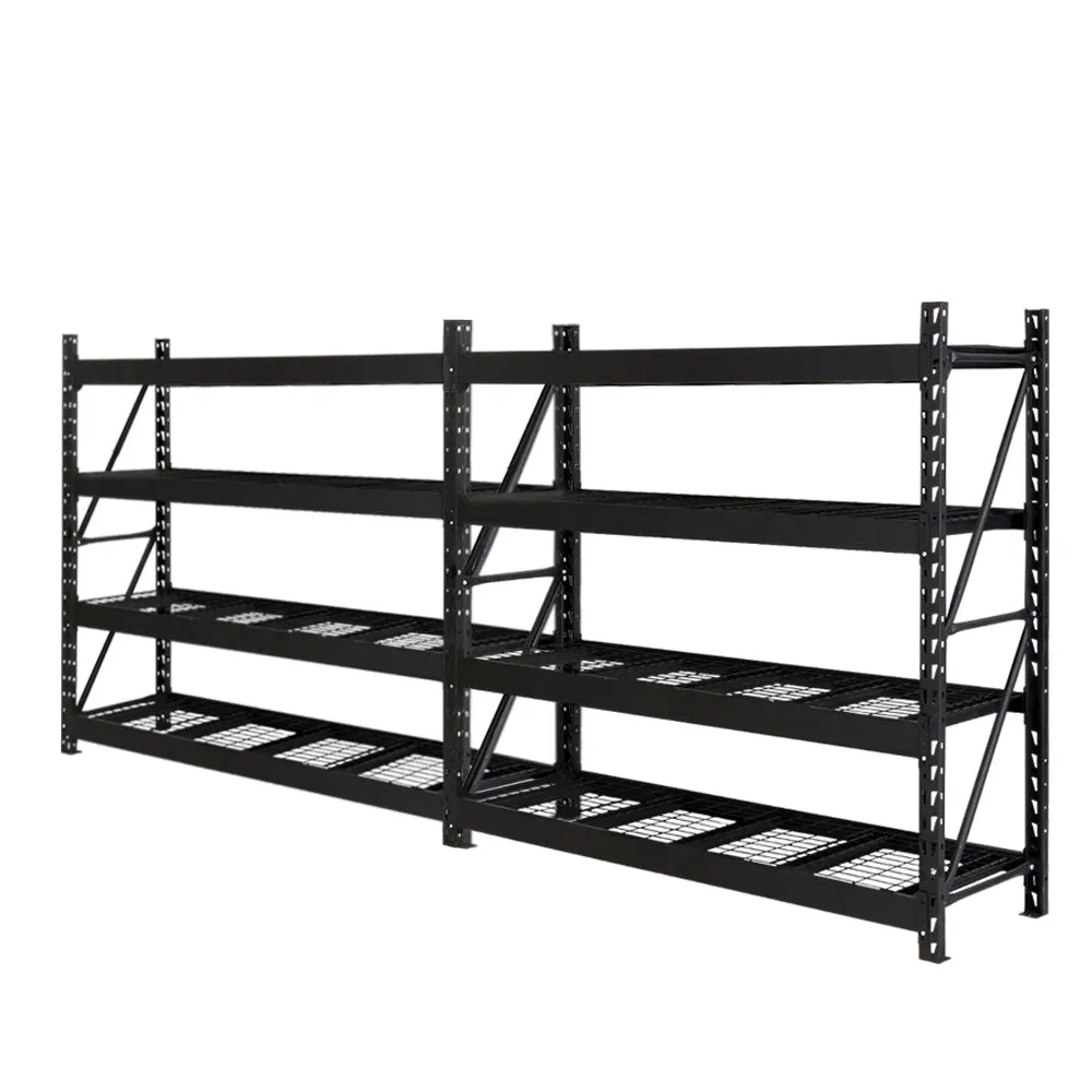 Heavy-Duty Adjustable Steel Garage Shelving Rack Set - Giantz