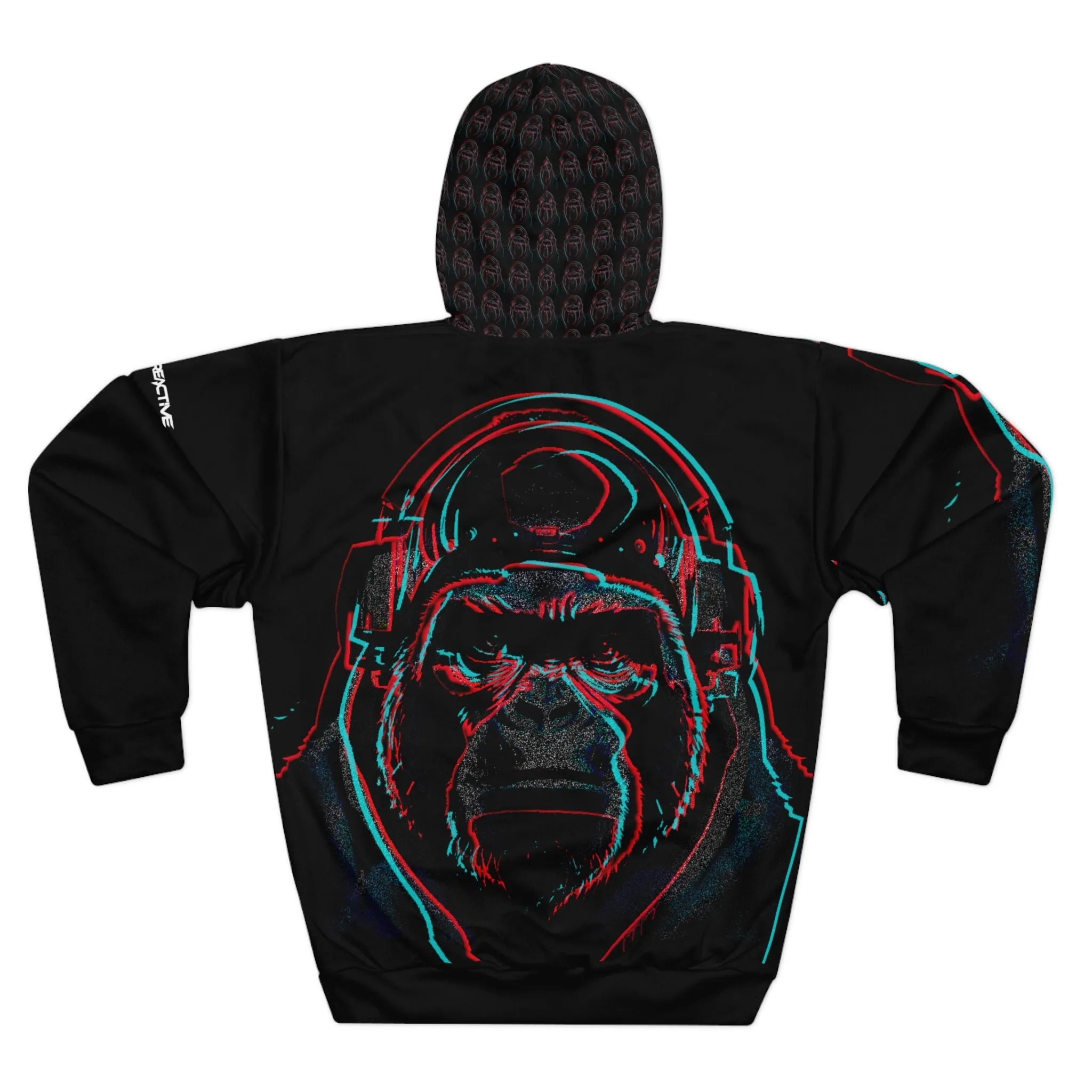 HUBOPTIC® Original Sound Reactive Gorilla Hoodie DJ Pullover Streetwear V27000