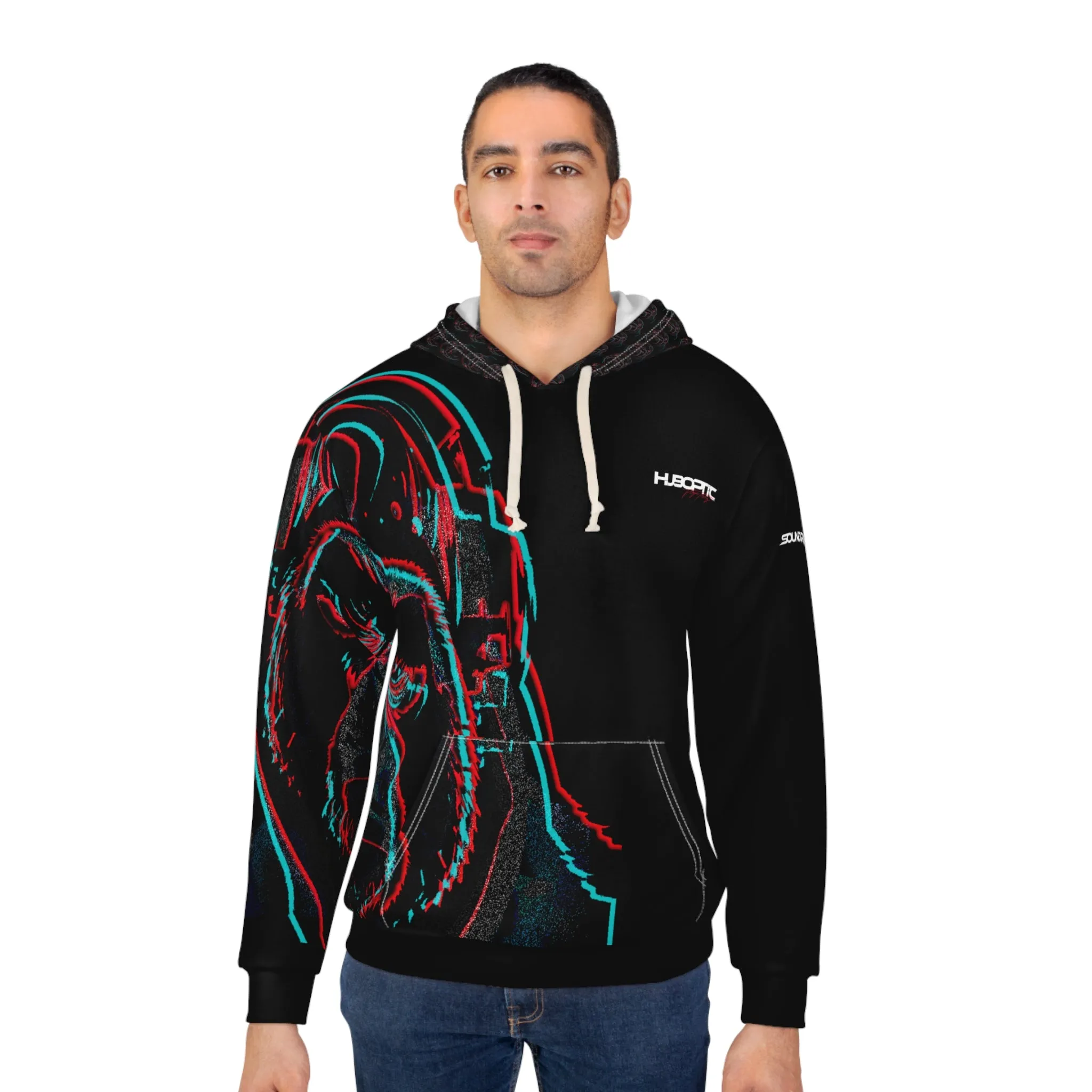 HUBOPTIC® Original Sound Reactive Gorilla Hoodie DJ Pullover Streetwear V27000