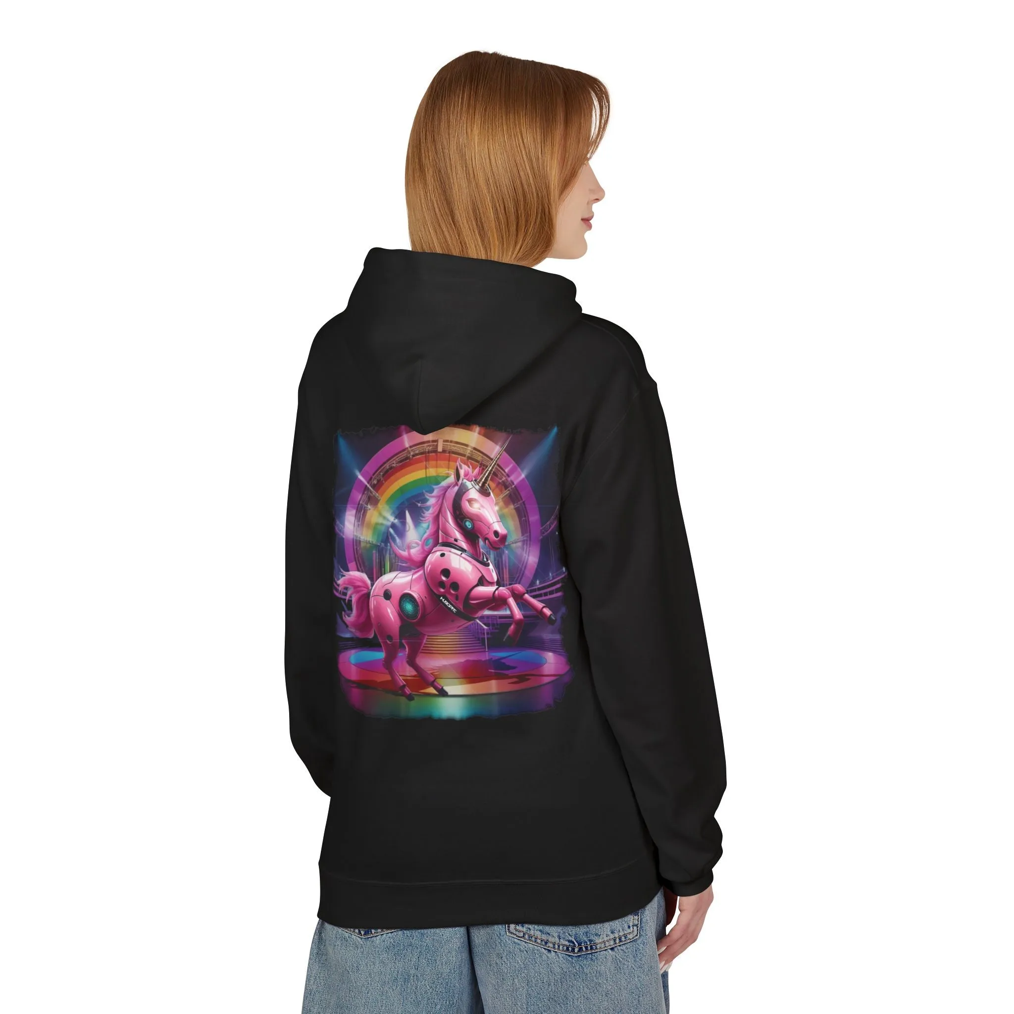 HUBOPTIC® Unicorn Rave Fantasy Unisex Heavy Blend Hooded Unisex Fleece Hoodie