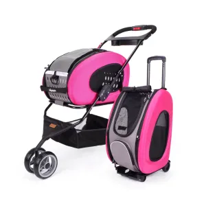 Ibiyaya 5in1 Combo Eva Stroller (Hot Pink)