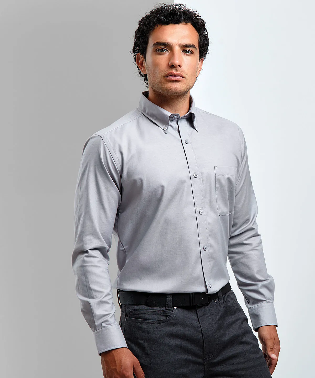 Light Blue - Signature Oxford long sleeve shirt