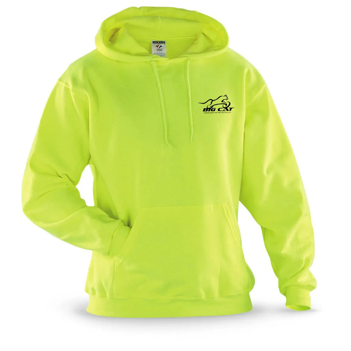 MEN'S YELLOW HOODIE - APPAREL | BIG CAT® PREMIUM ELECTRIC BICYCLES