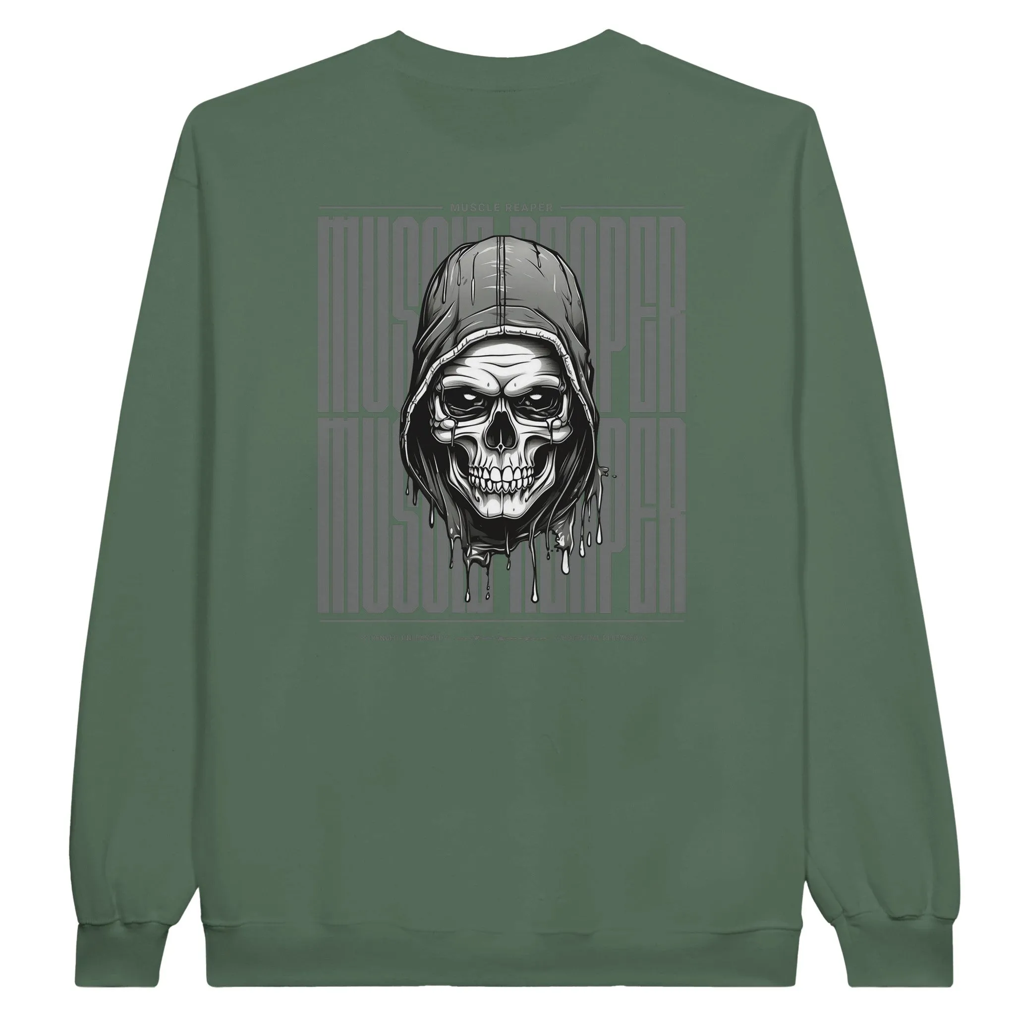 Muscle Reaper Skull Unisex Crewneck Sweatshirt