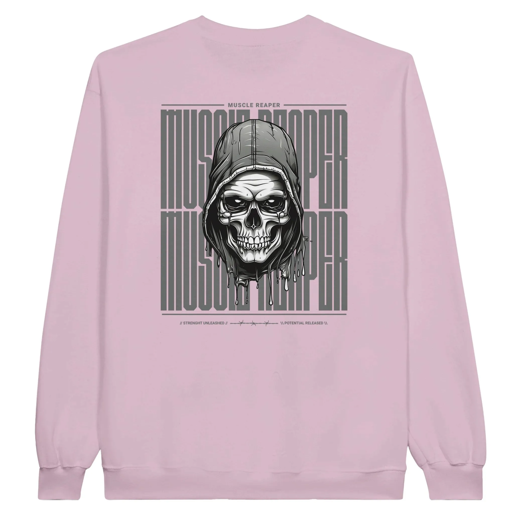 Muscle Reaper Skull Unisex Crewneck Sweatshirt