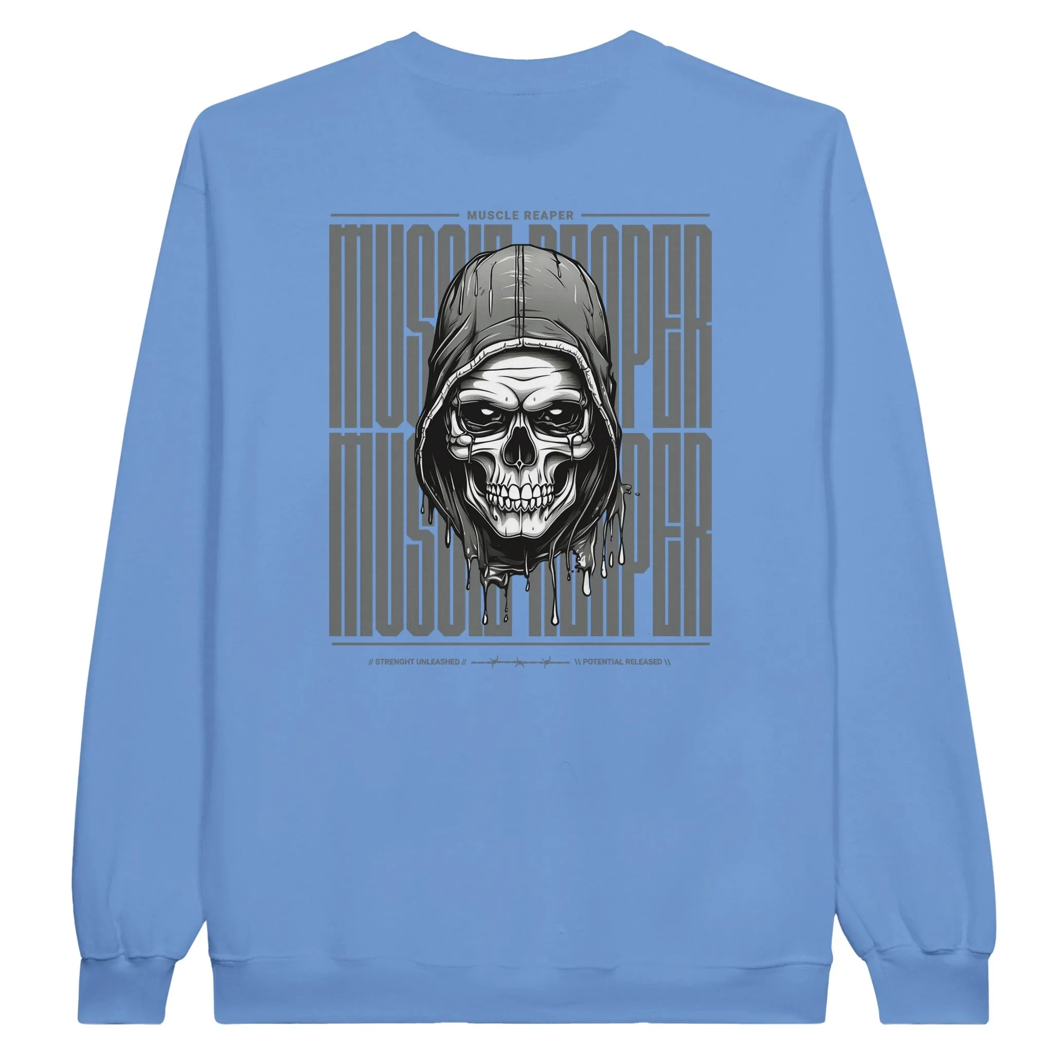 Muscle Reaper Skull Unisex Crewneck Sweatshirt