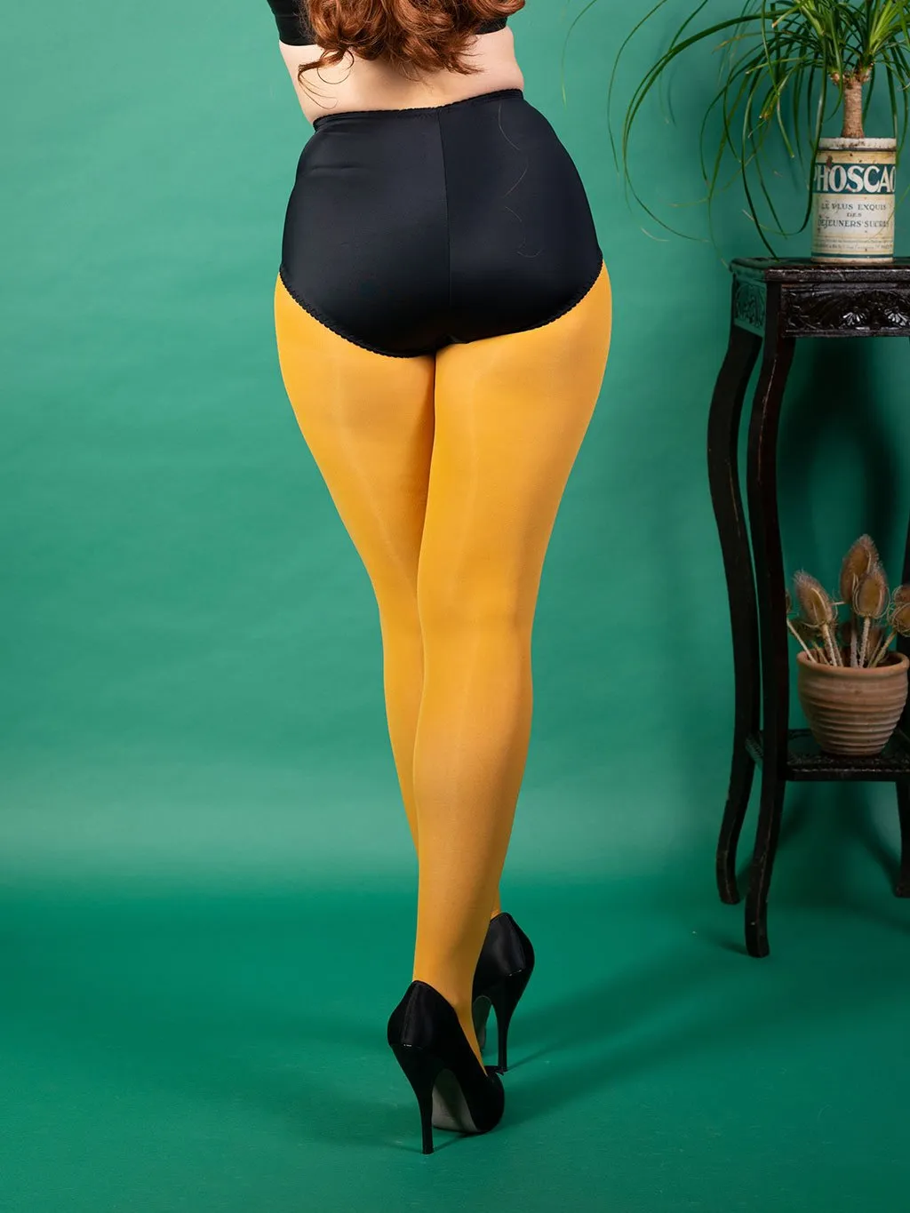 Mustard Opaque Tights