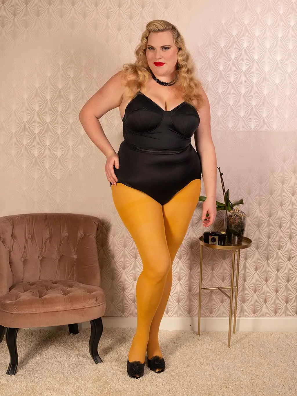 Mustard Opaque Tights