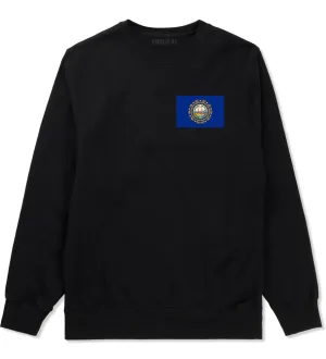 New Hampshire State Flag NH Chest Mens Crewneck Sweatshirt