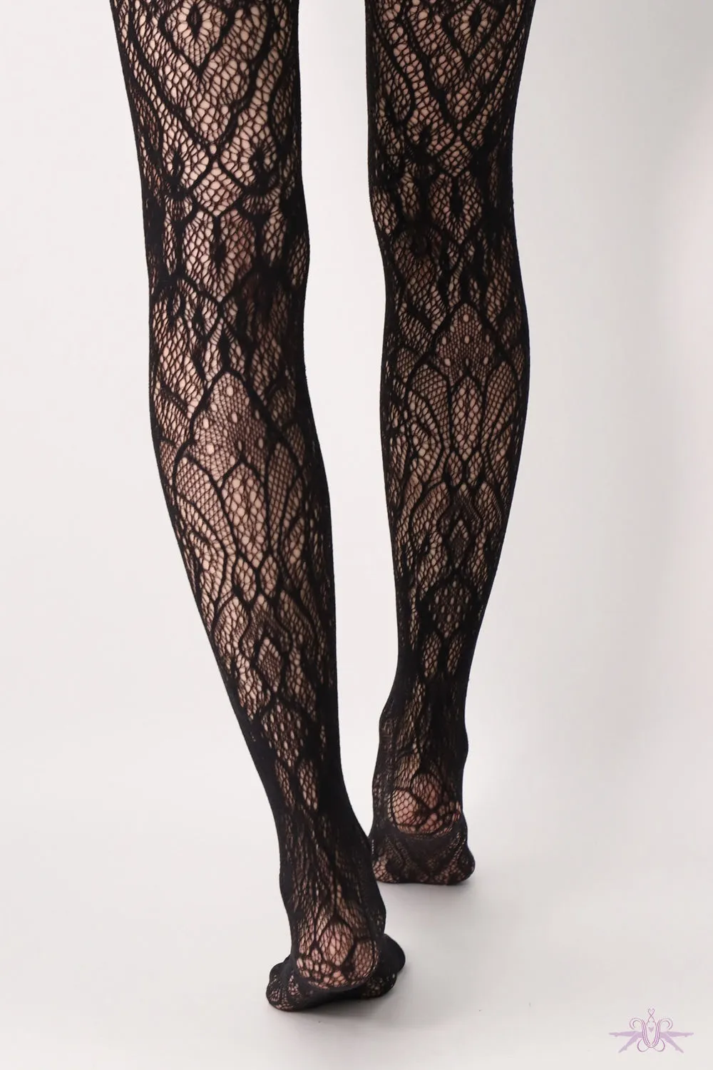 Oroblu Lace Net Black Tights