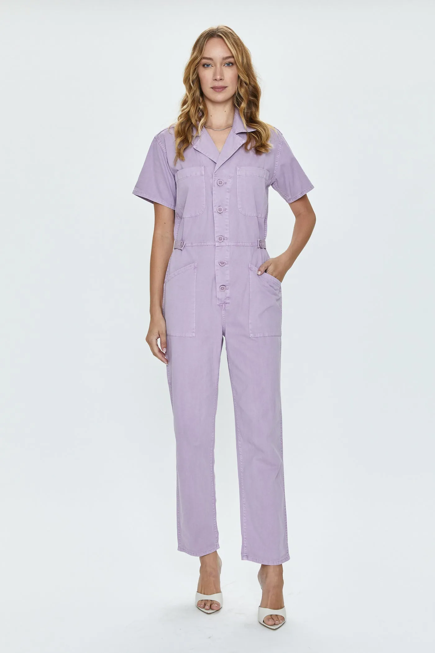 Pistola - Grover Cotton Worker Onepiece Jumpsuit - Iris