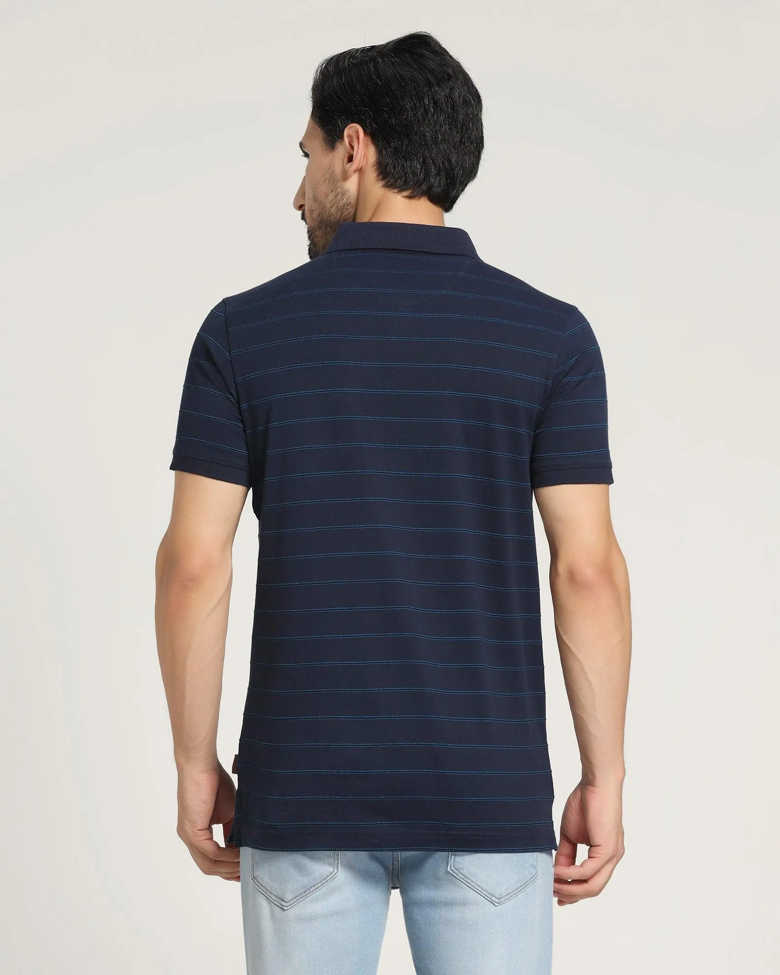 Polo Navy Printed T-Shirt - Pro