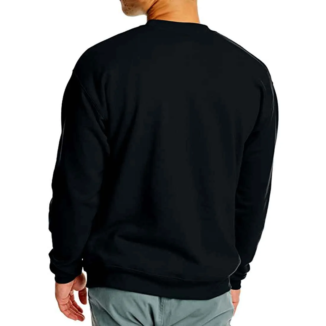 Printed Sweatshirt Mens with Text on Back Print - Capricorn