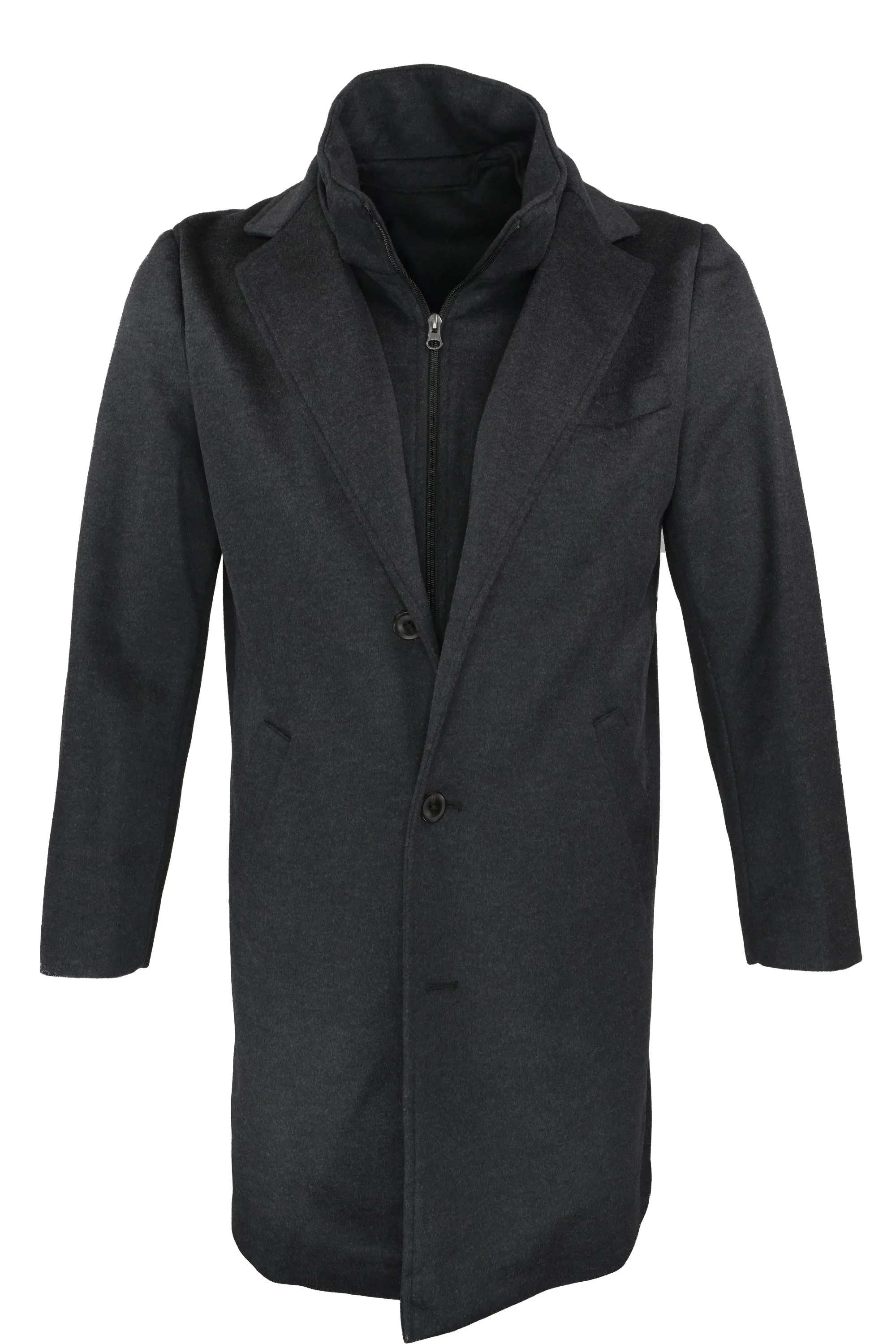 Richard Choi Over Coat - Charcoal