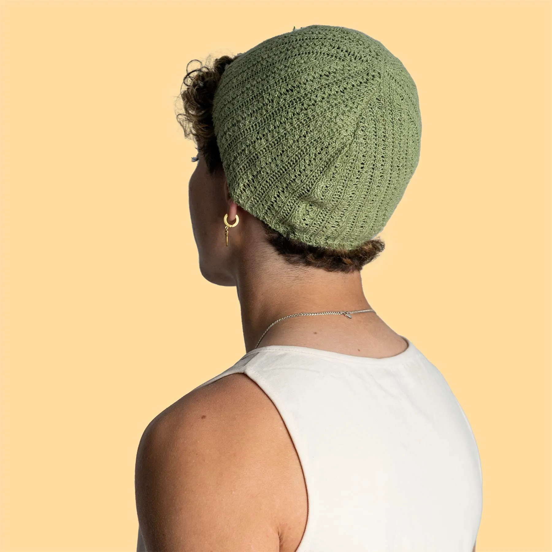 SEATTLE 100% Organic Linen Knit Hat - Skull Cap (Unisex)