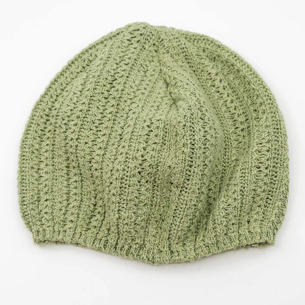 SEATTLE 100% Organic Linen Knit Hat - Skull Cap (Unisex)