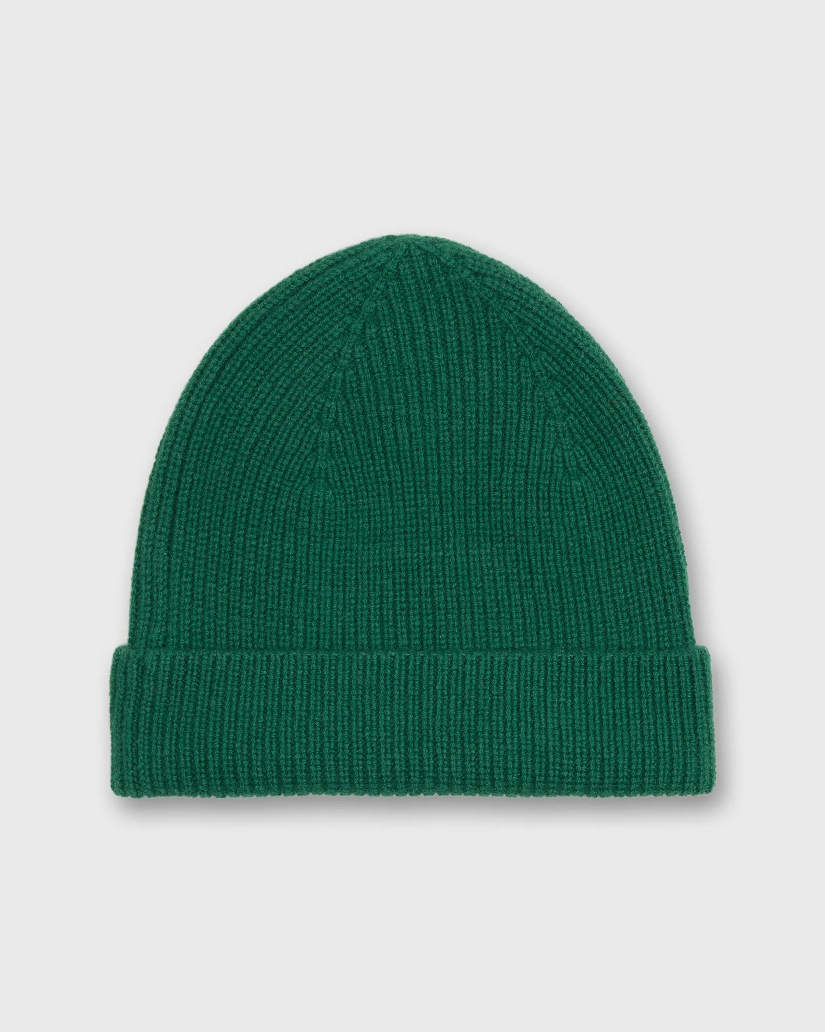 Shaker Watch Cap in Forest Cashmere