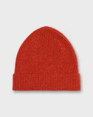 Shaker Watch Cap in Heather Ginger Cashmere