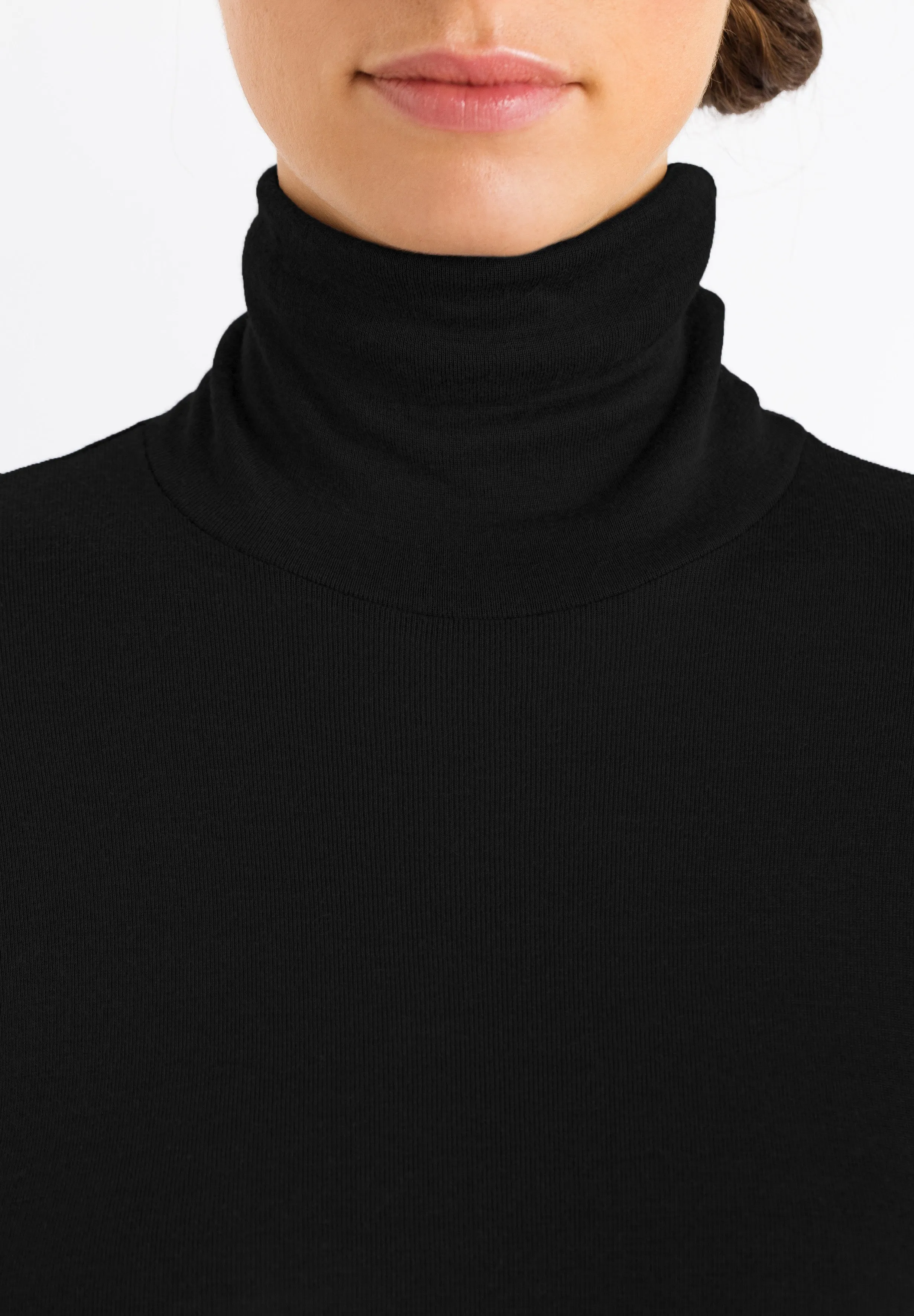 Silk/Cashmere Silk And Cashmere Turtleneck | Black 71659-019