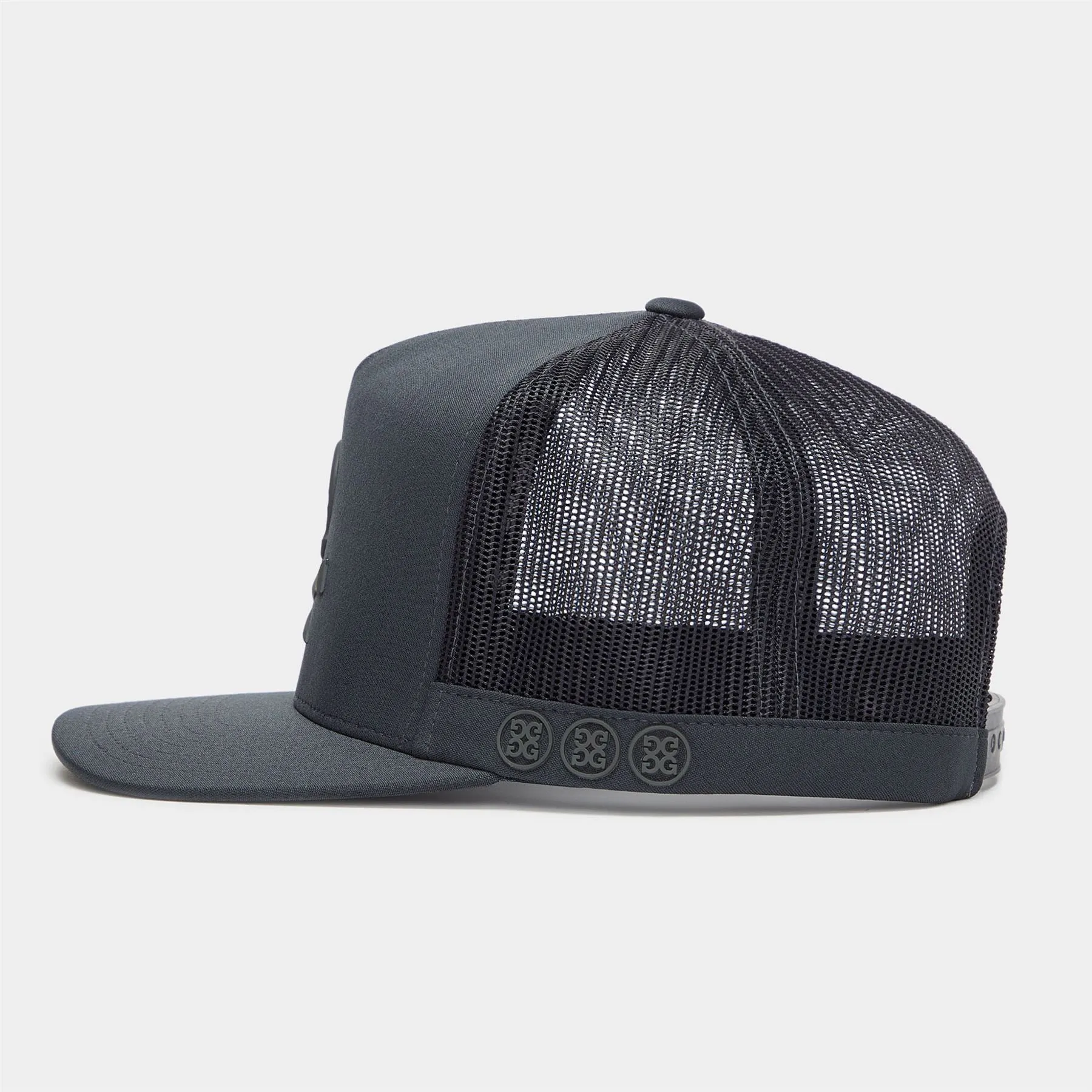 Skull & Tees Interlock Knit Tall Trucker Cap Charcoal - AW24